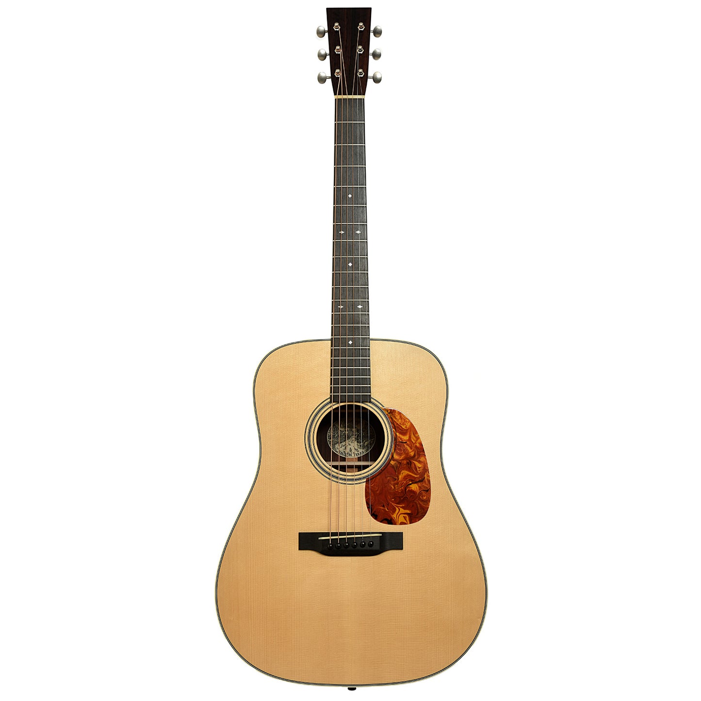 Full front and side of Collings D2 A HC Hill Country Dreadnought Acoustic Guitar