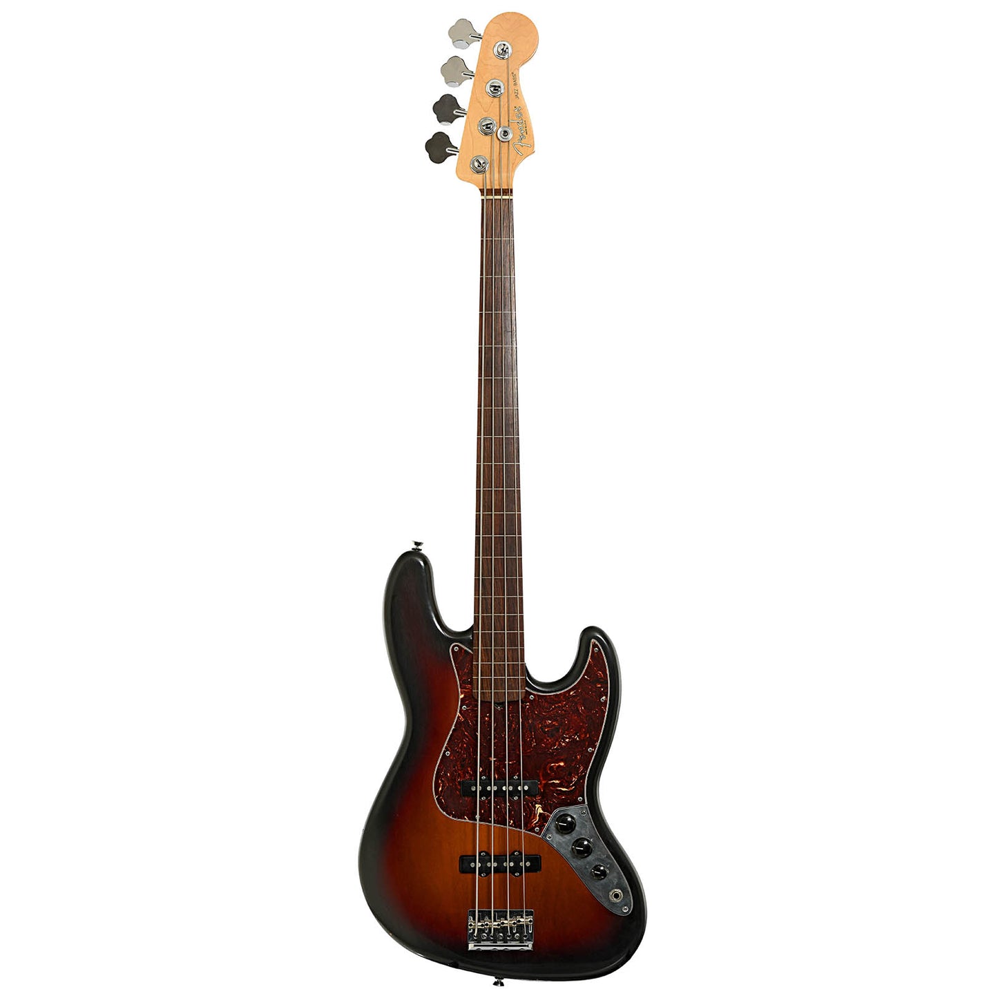Full front of Fender New American Standard Jazz Bass Fretless