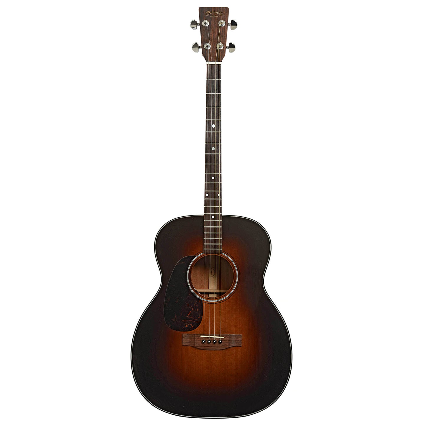 Full front of Martin 0-18T SB LH Acoustic Tenor Guitar
