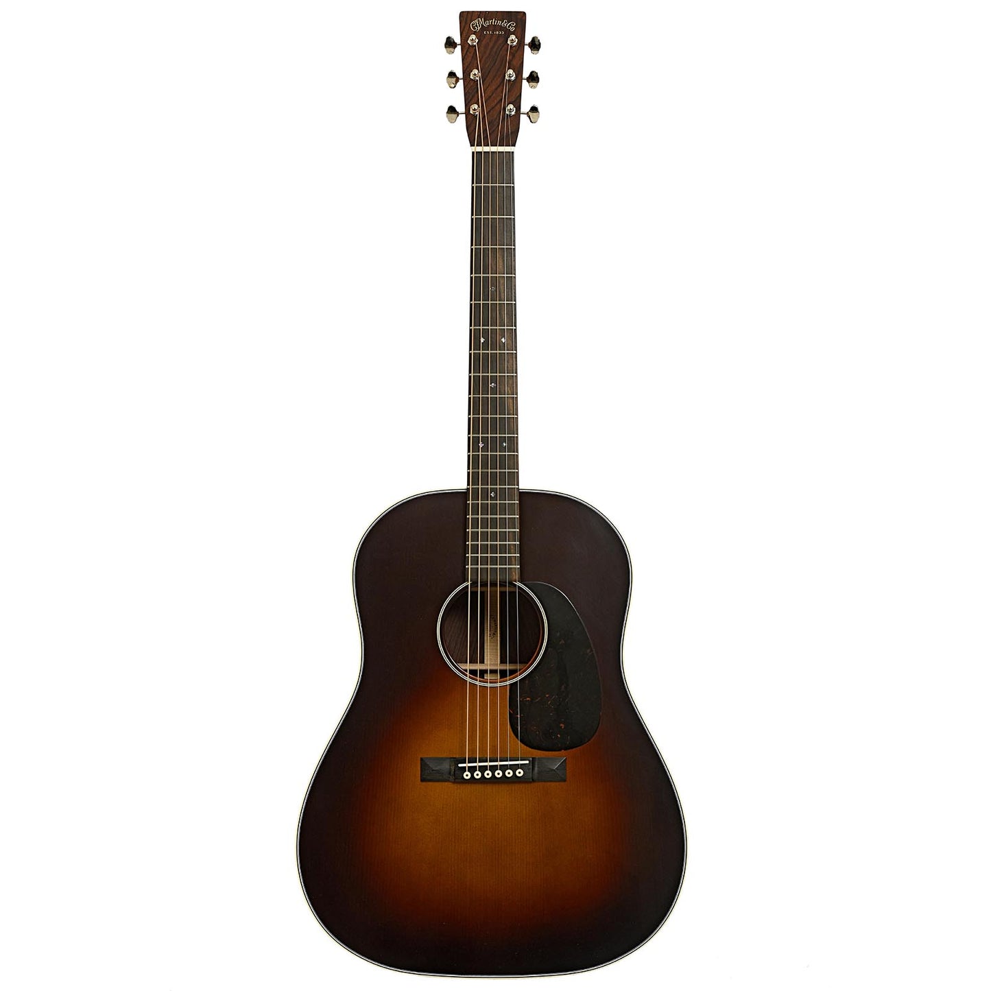 Full front of Martin Custom Slope Shoulder Burst Dreadnought Guitar