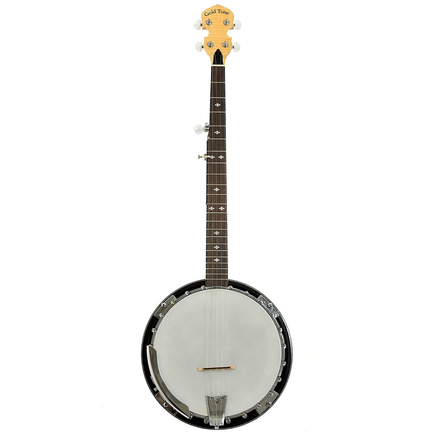 Full front of Gold Tone MC150R Maple Classic Resonator Banjo