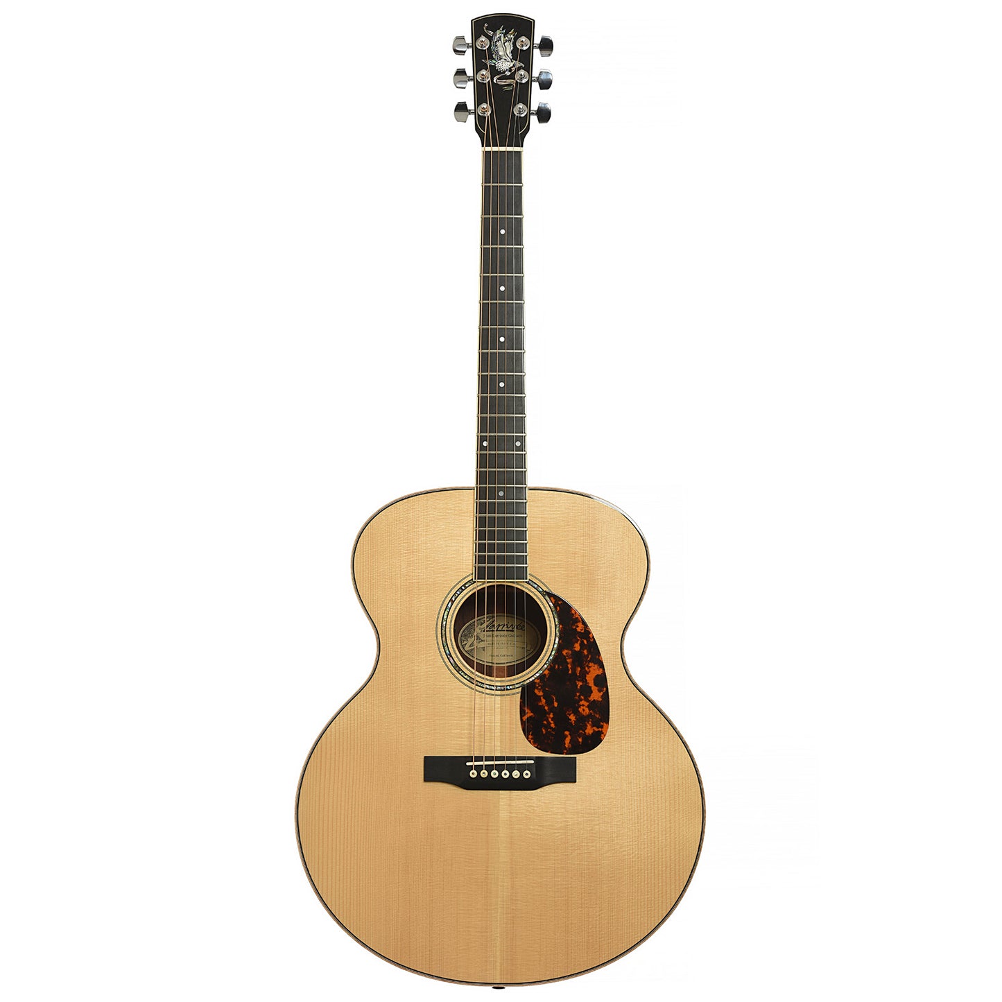 Full front of Larrivee J-09 Custom Shop Madagascar RW Acoustic Guitar