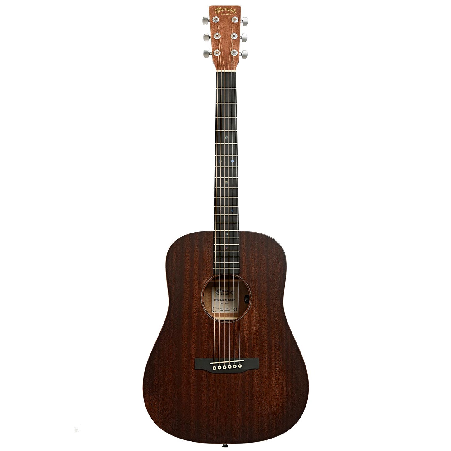 Full front of DC-JRE StreetMaster Junior Acoustic Electric Guitar & Gigbag