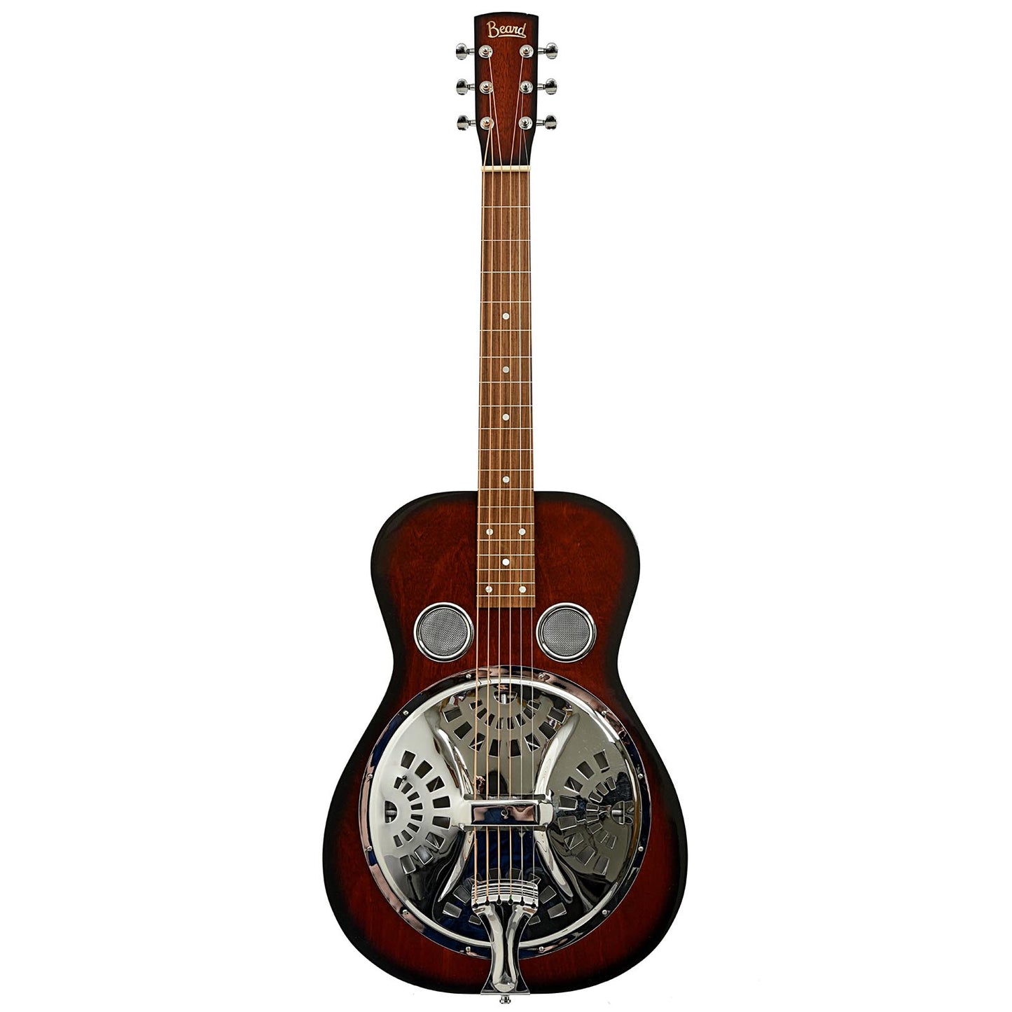 Full front of Beard Vintage R Gloss Squareneck Resonator Guitar