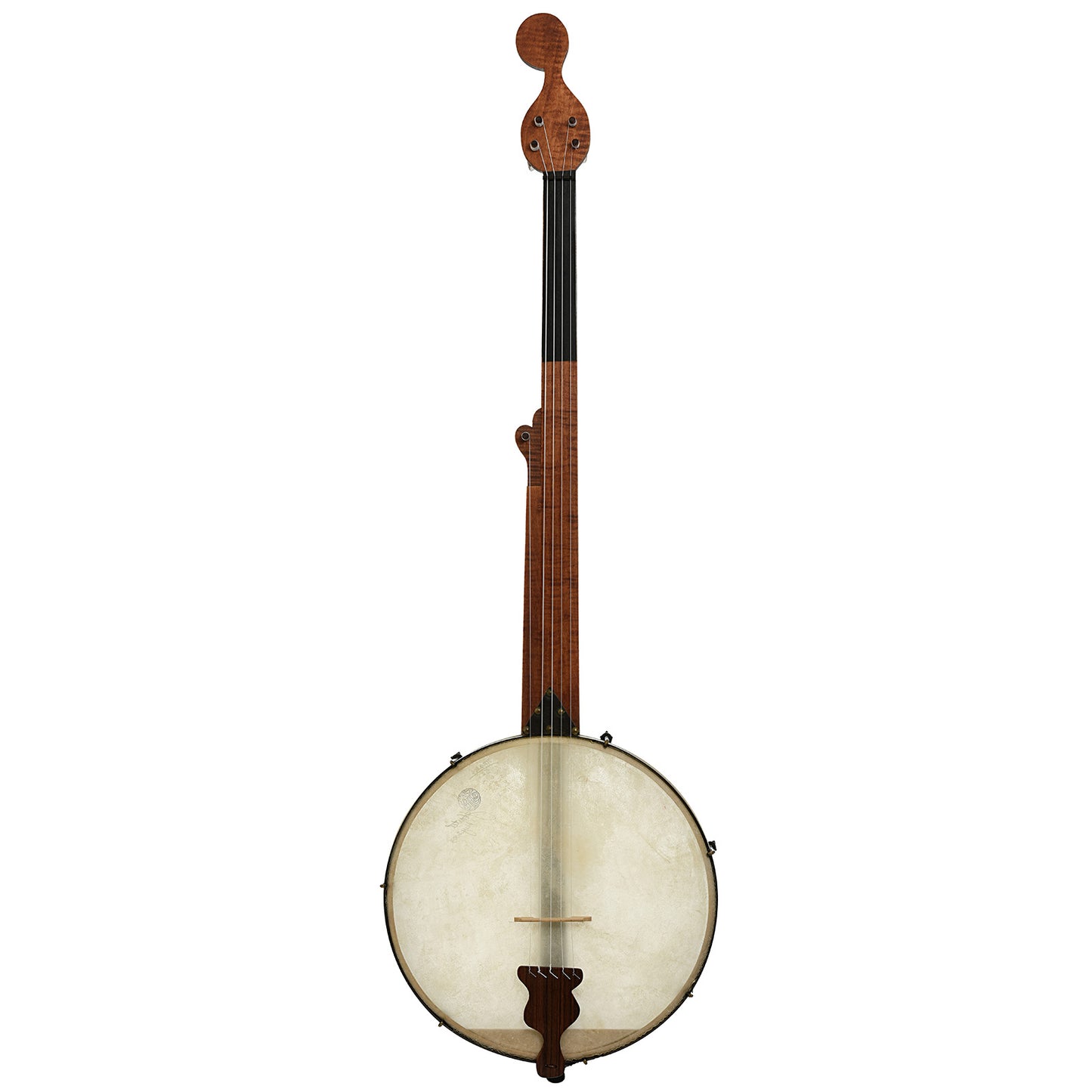 Full front of James Hartel Joel Sweeney Fretless Minstrel Banjo