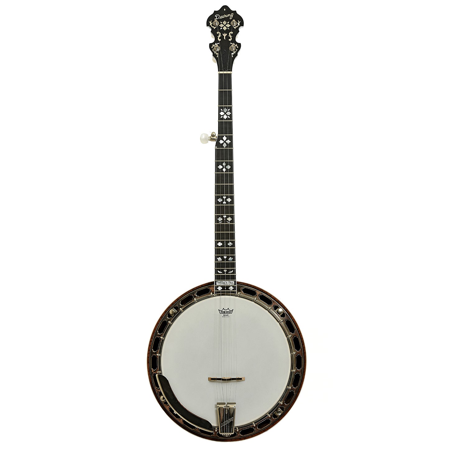 Full front of Deering Golden Era Resonator Banjo
