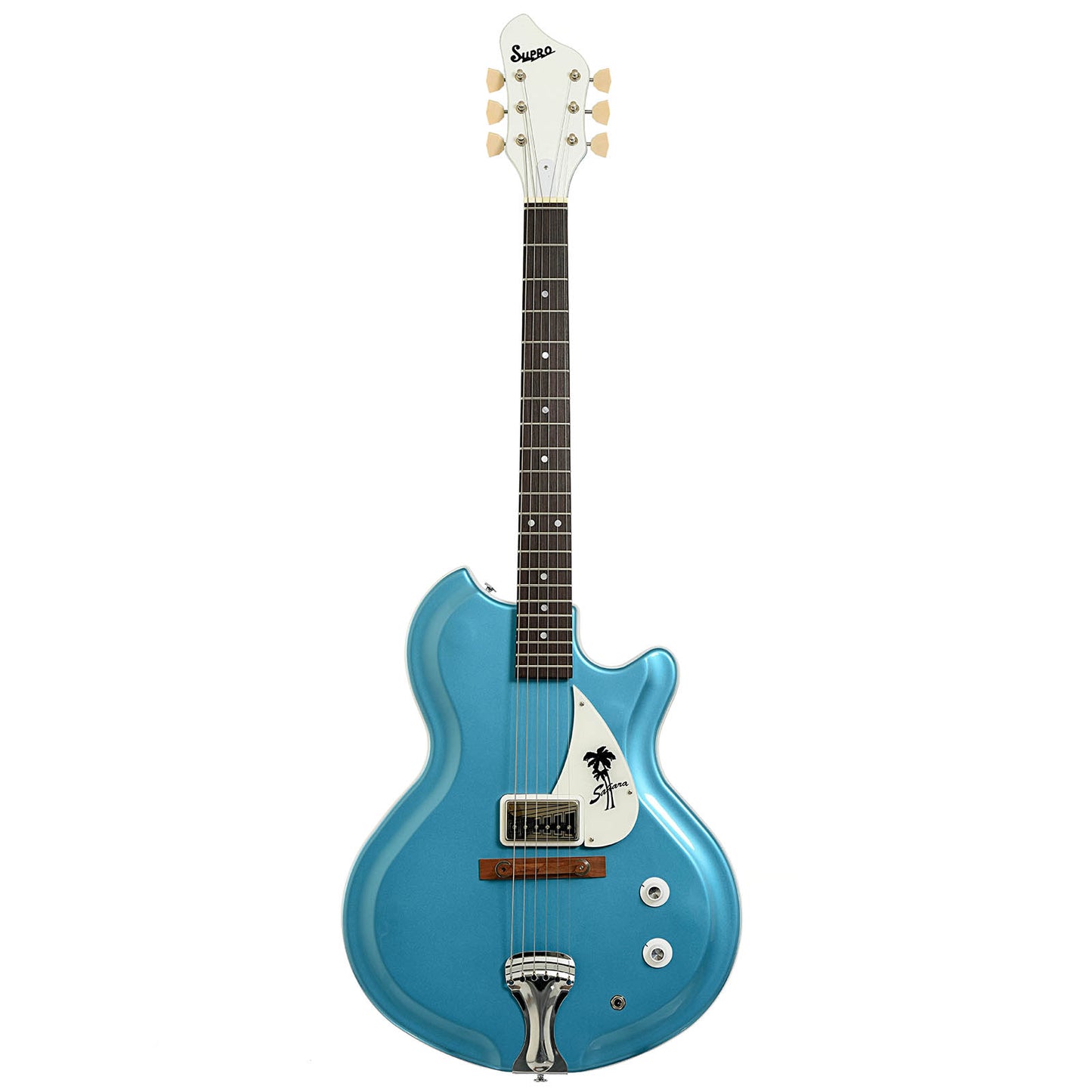 Full front of Supro Sahara Electric Guitar