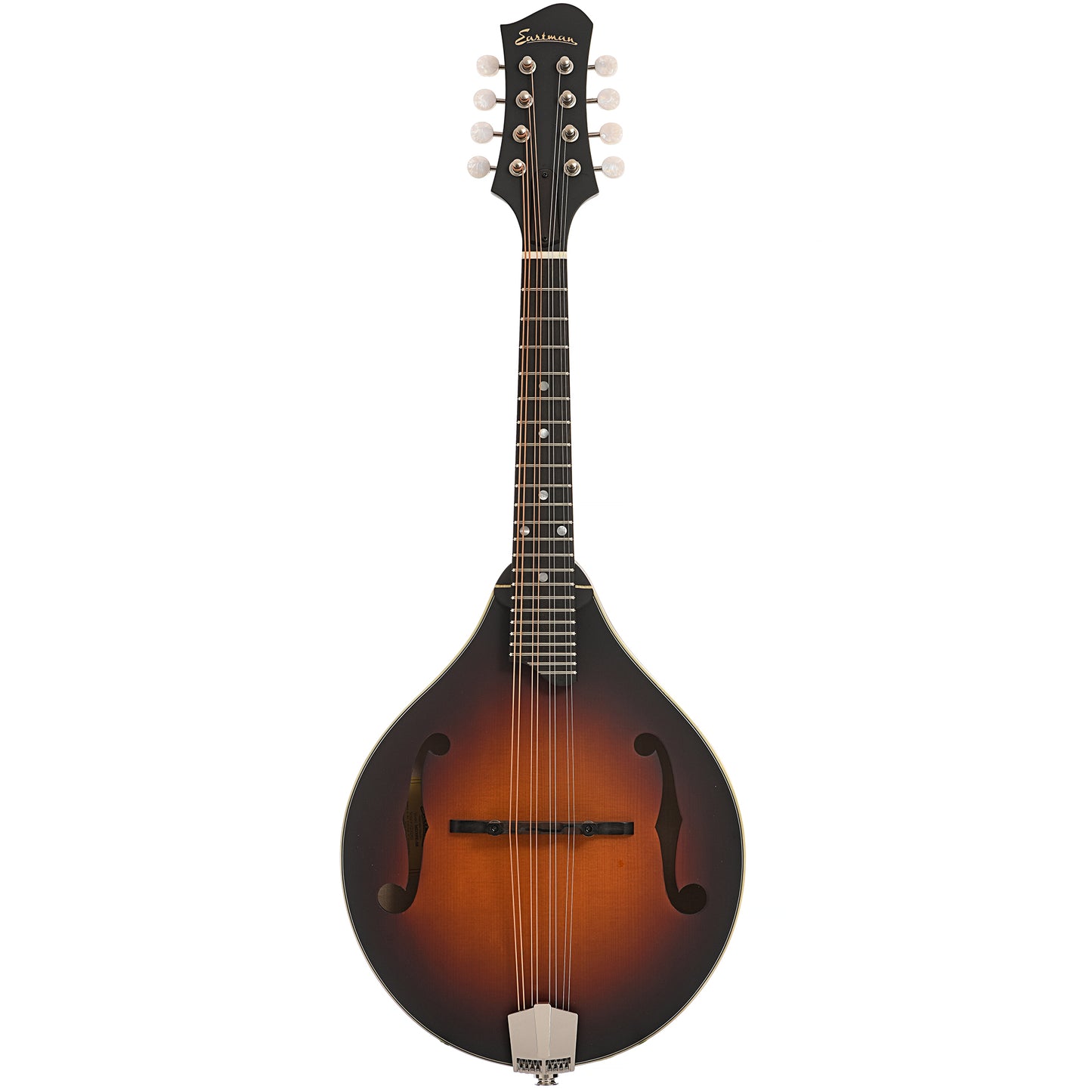 Full front of Eastman MD305E-SB Mandolin, Sunburst
