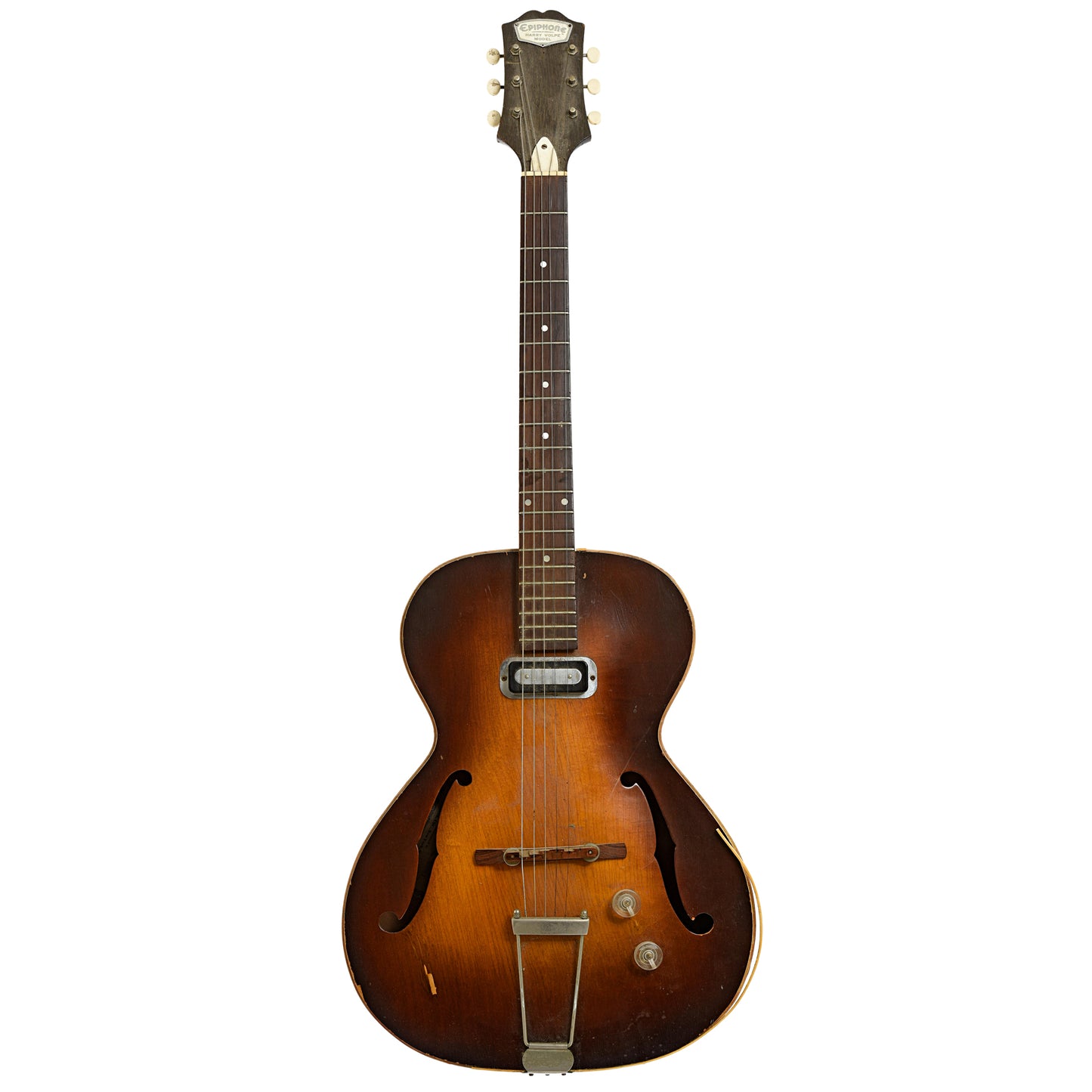 Full front of Epiphone E-721 Harry Volpe Hollowbody Electric Guitar