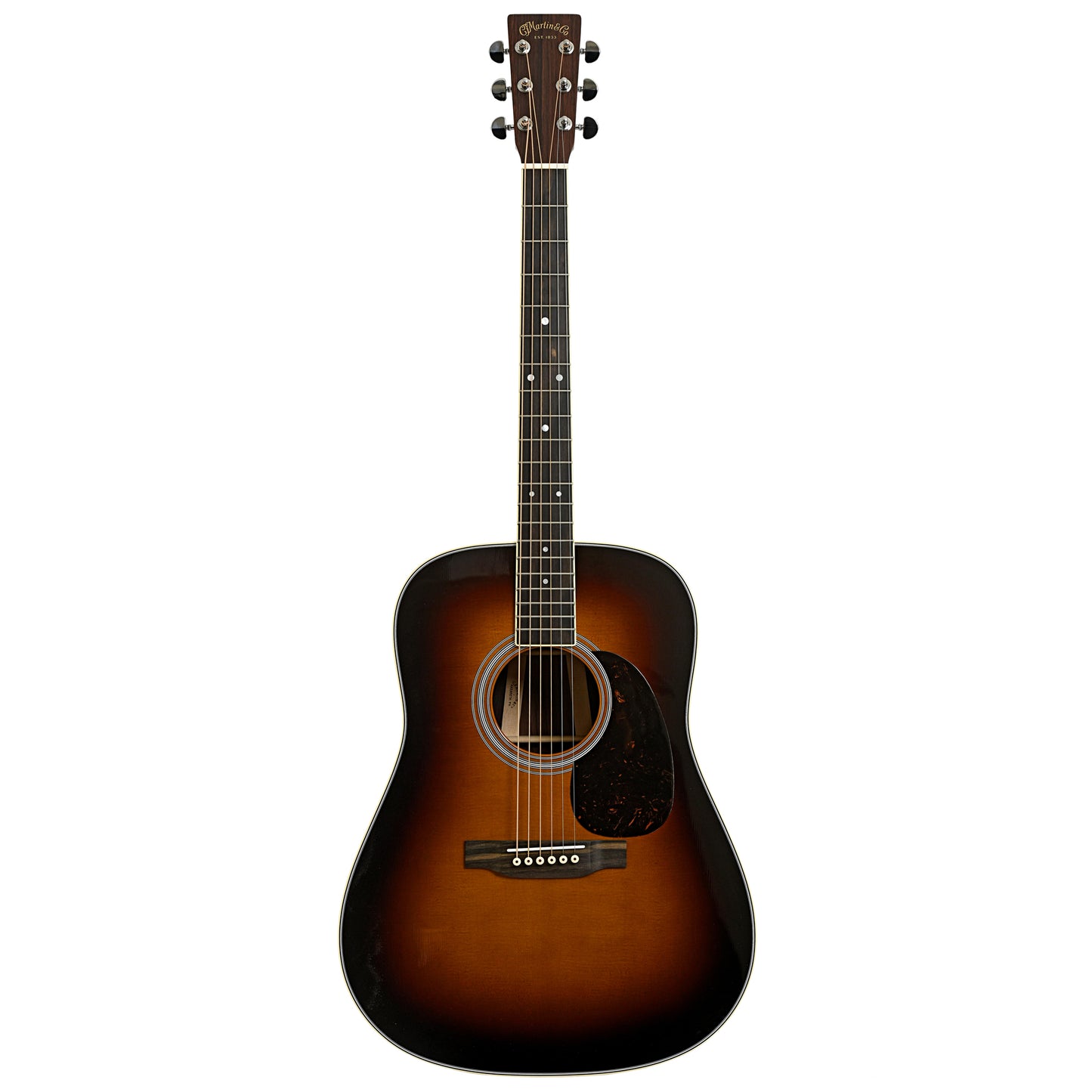 Full front of Martin D-35 Sunburst Guitar, 2024