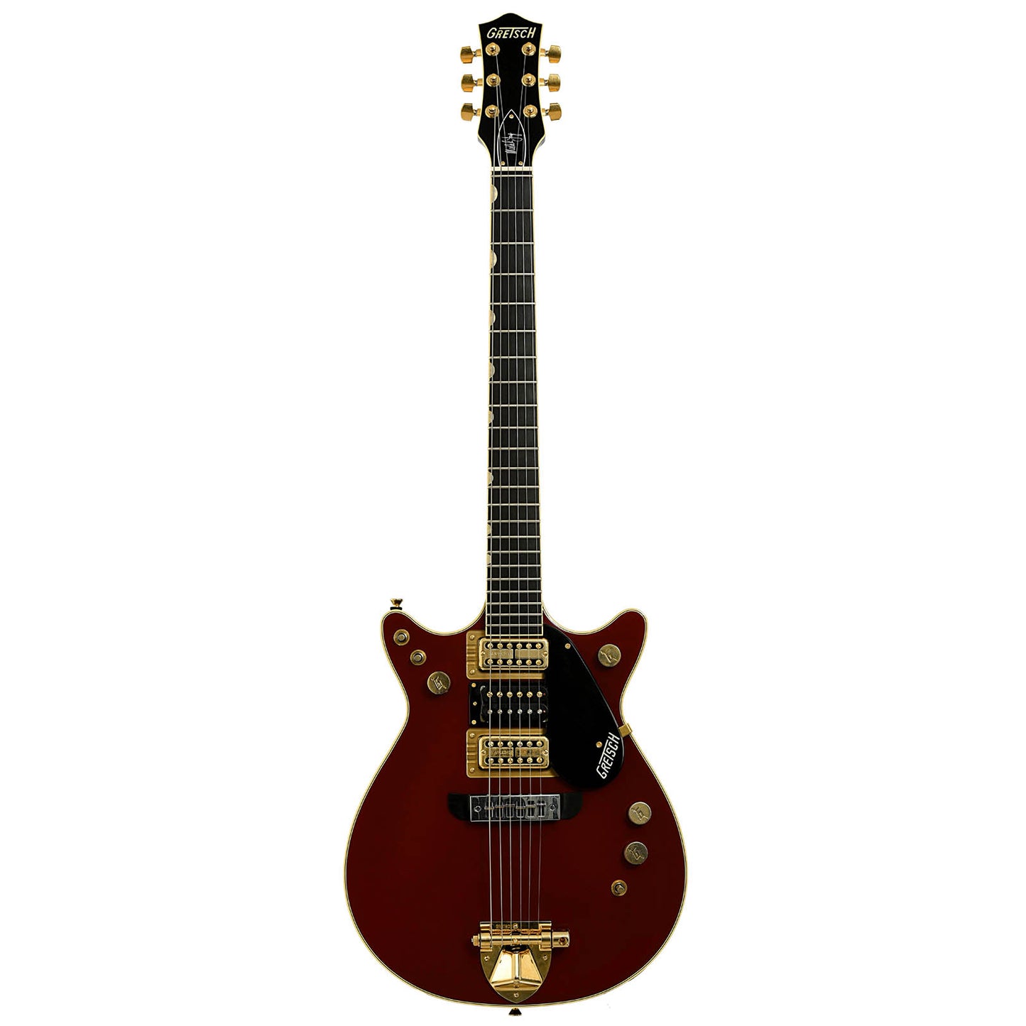 Full front of Gretsch G6131G-MY-RB Limited Edition Malcolm Young Signature Jet Electric Guitar