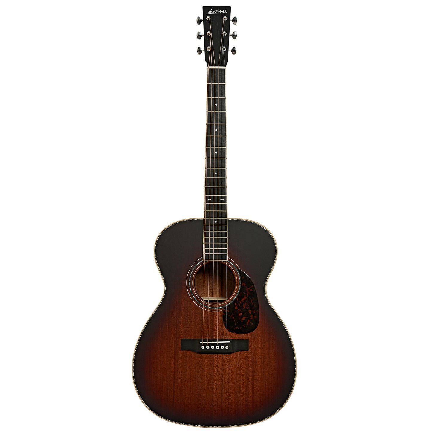 Full front of Larrivee OM-40 Mahogany Acoustic Guitar