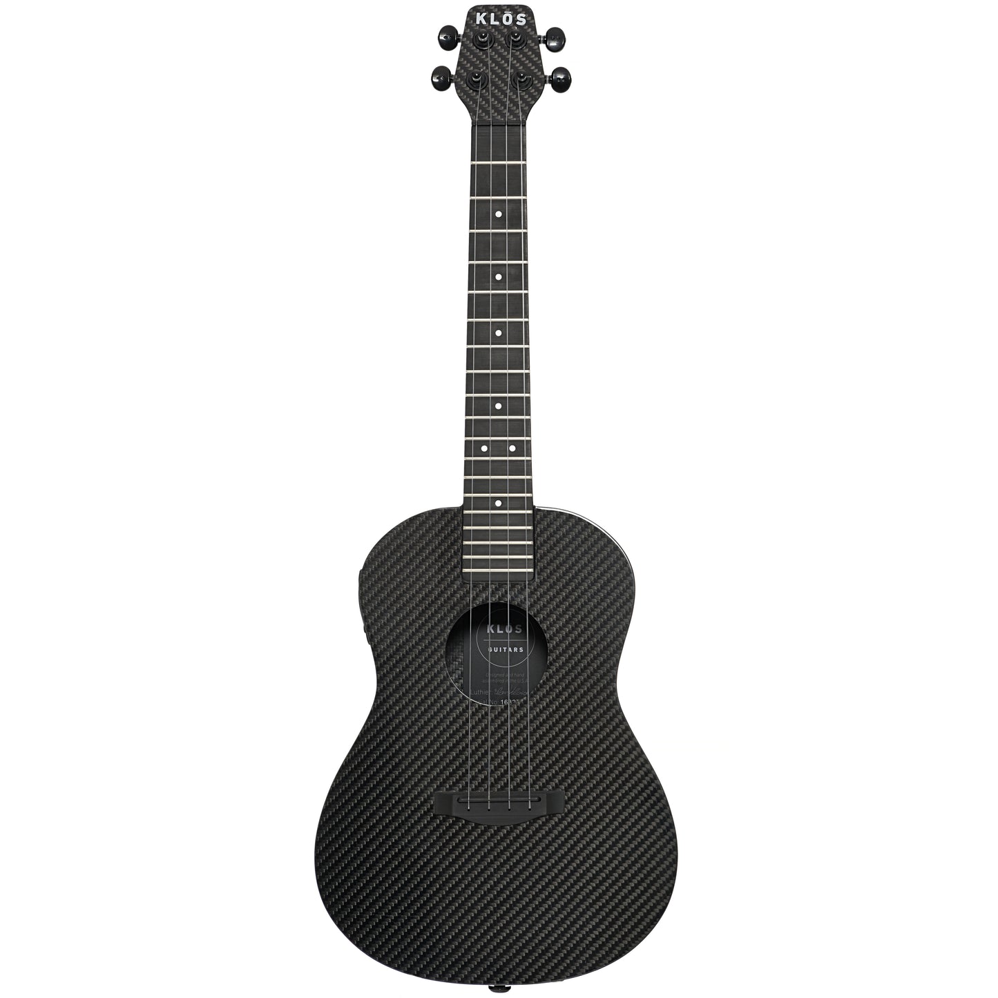 Full front of KLOS Full Carbon Deluxe Acoustic-Electric Tenor Ukulele