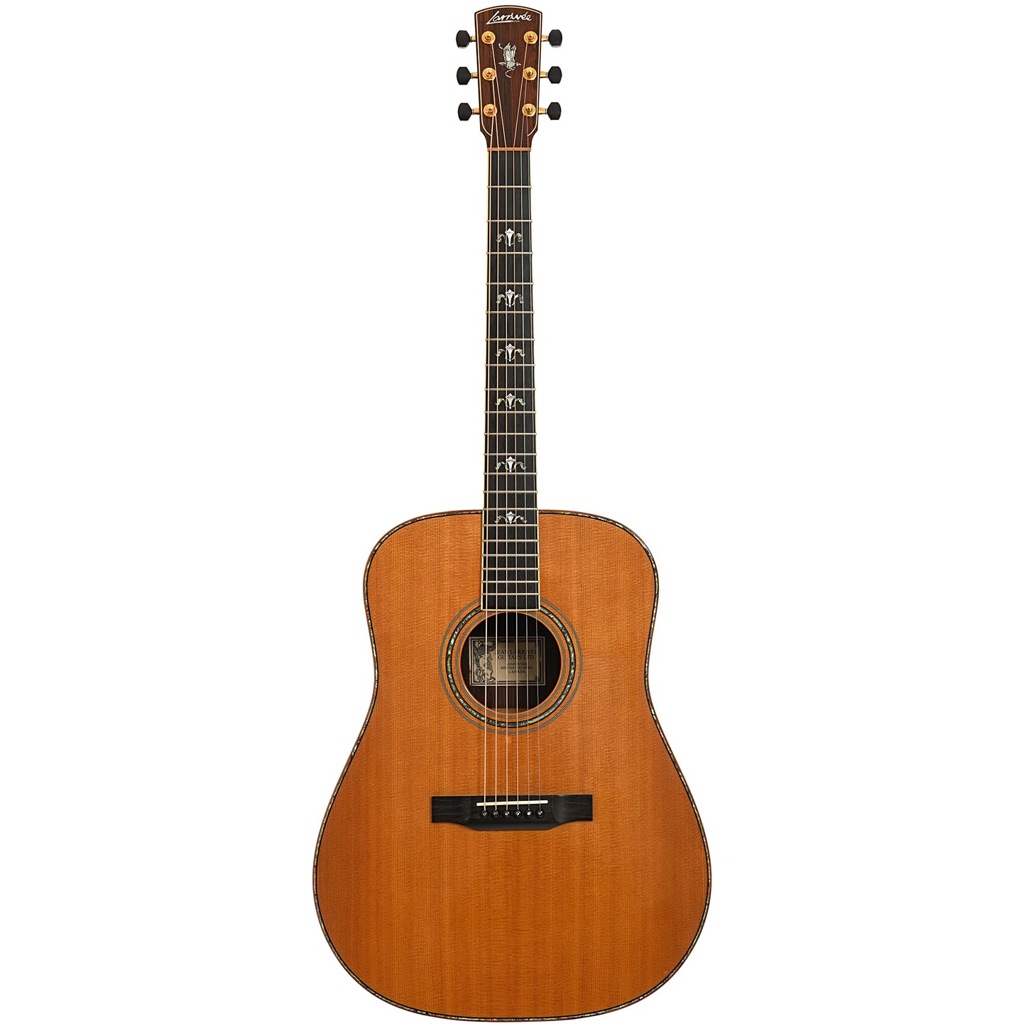 Full front of Larrivee D-10 Brazilian Acoustic