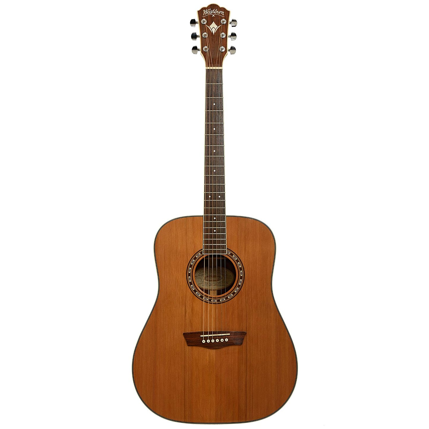 Full front of Washburn W11S D-Size Acoustic Guitar