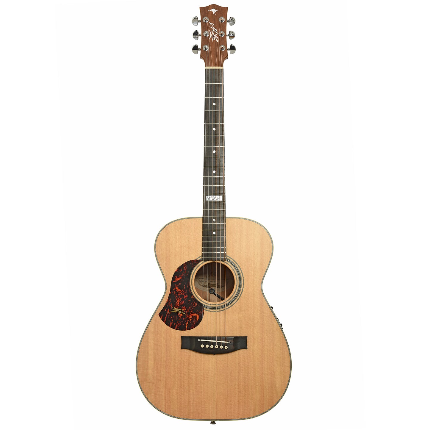 Full front if Maton EBG 808 TE LH "Tommy Emmanuel" Acoustic-Electric Guitar