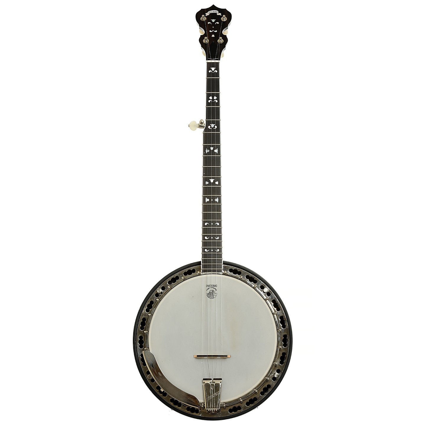 Full front of Deering Maple Blossom Resonator Banjo