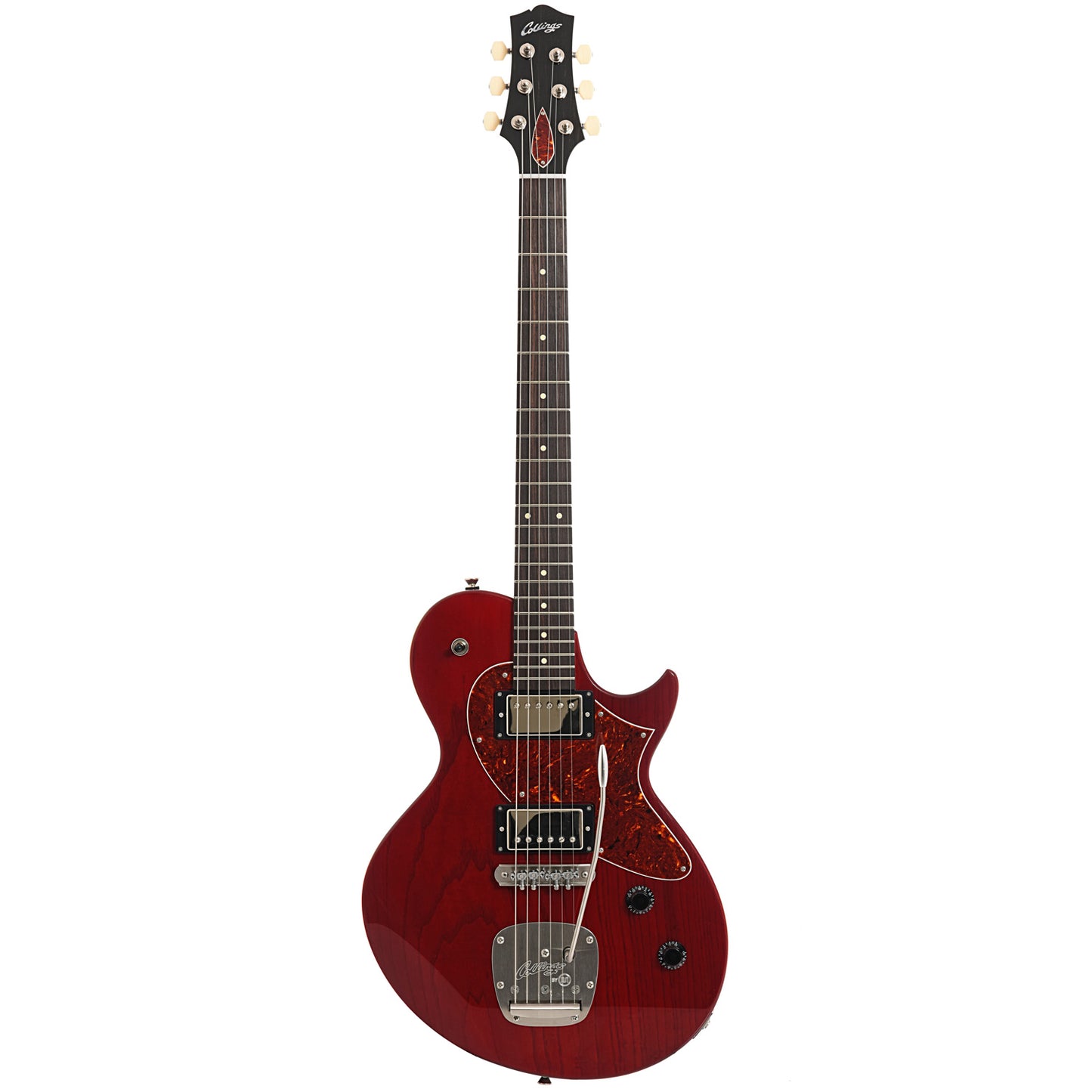 Full front of Collings Custom 360 LT M Crimson