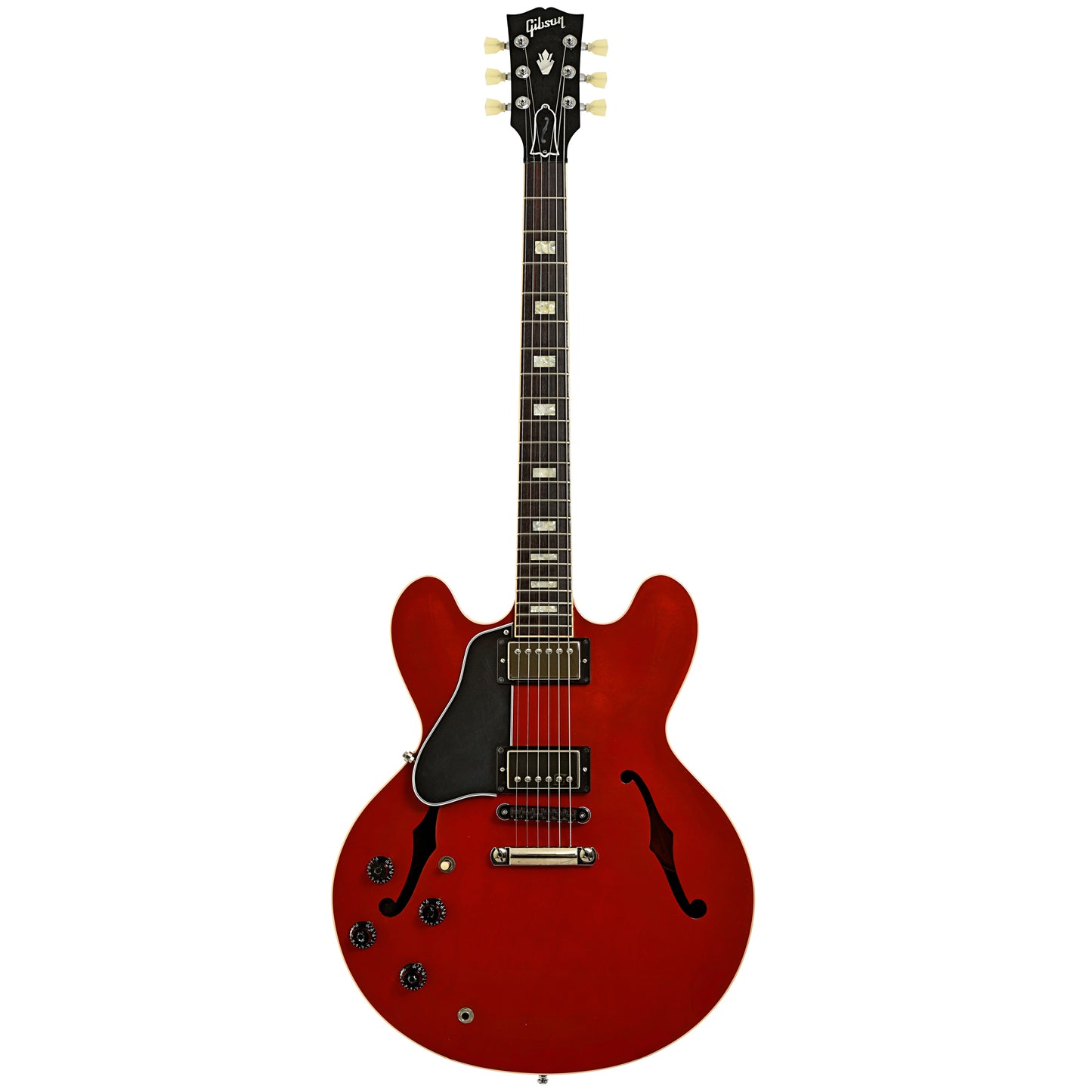 Full front of Gibson ES-335 Block Hollowbody Electric Guitar