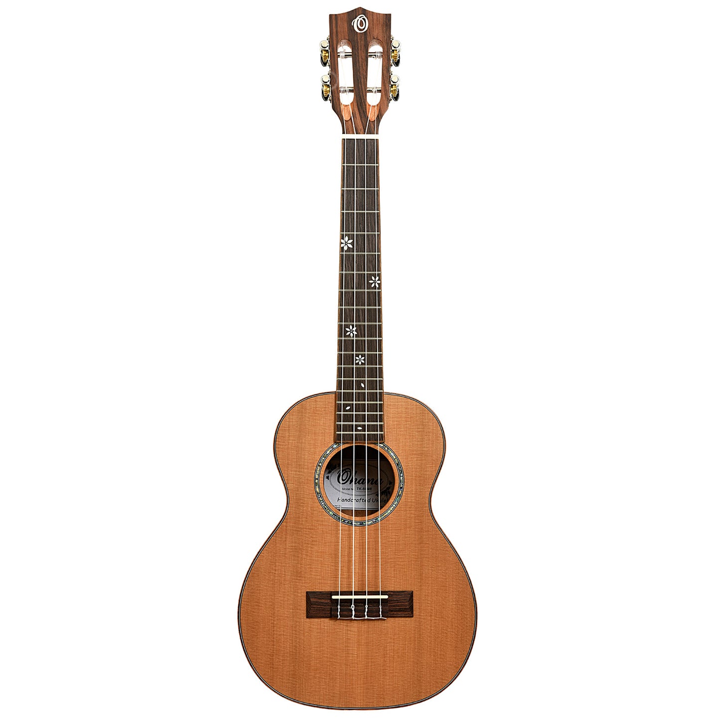 Full front of Ohana TK-50ME Tenor Ukulele