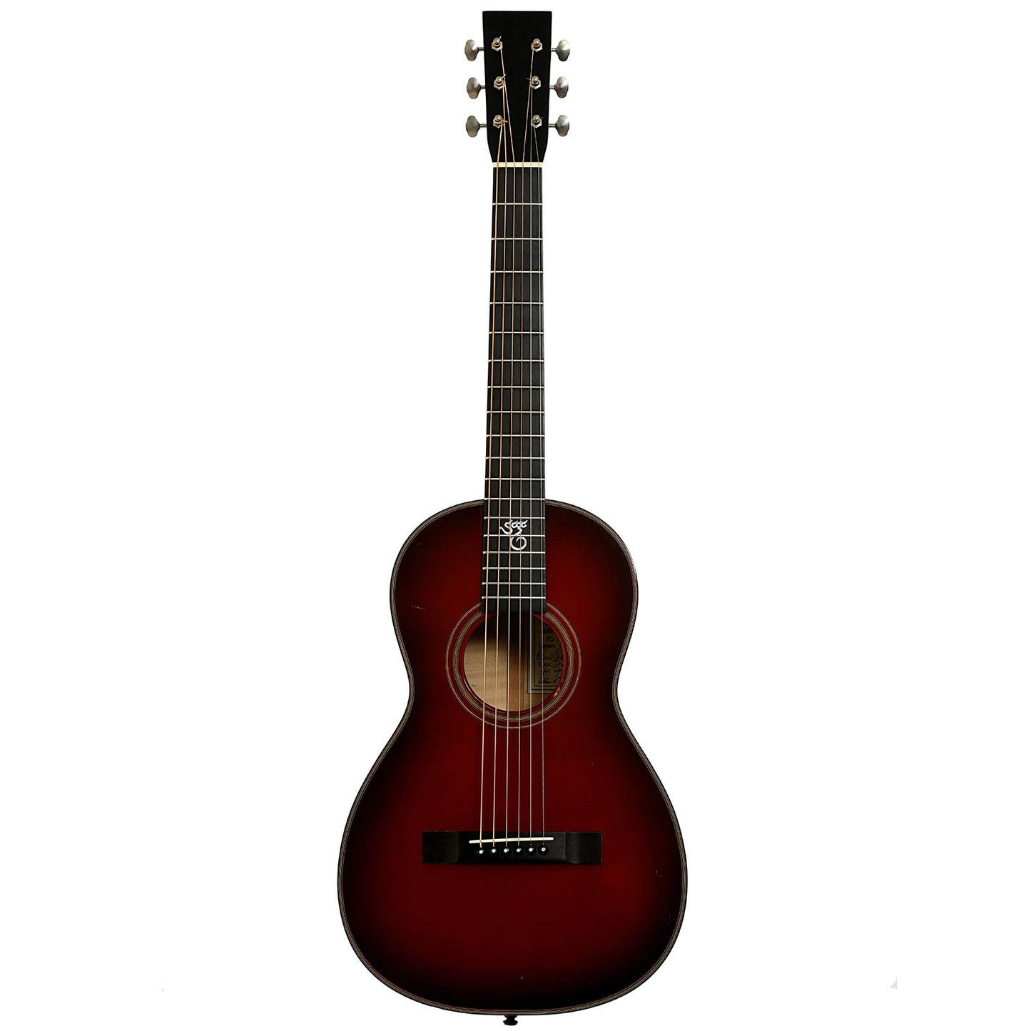 Full front of Santa Cruz PJ 2003 Namm Model Parlor Guitar