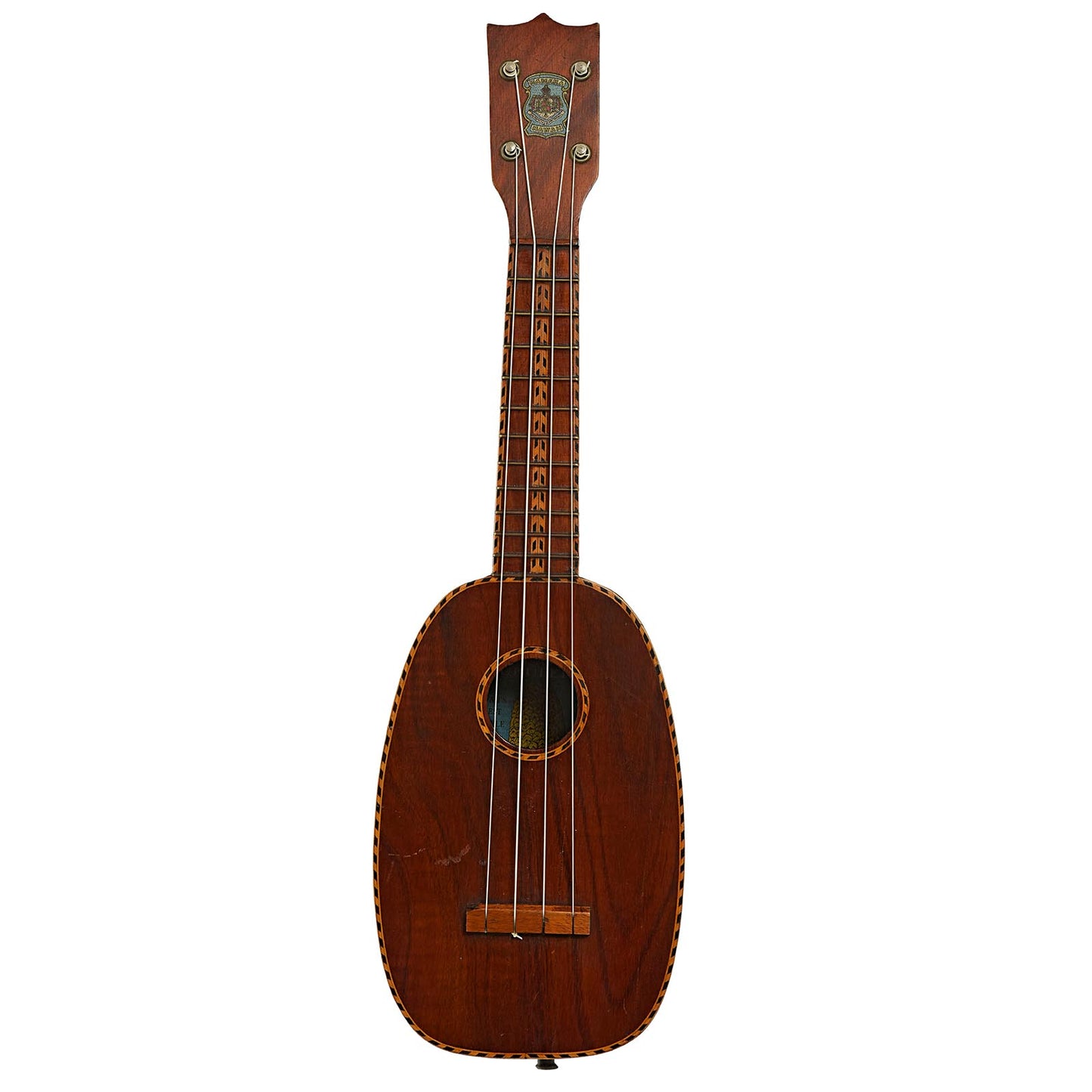 Full front of Kamaka Pineapple Soprano Ukulele