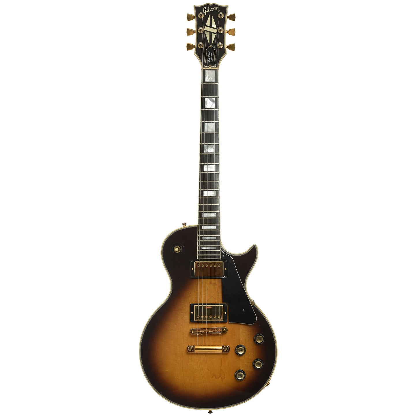 Front of Gibson Les Paul Custom Electric Guitar