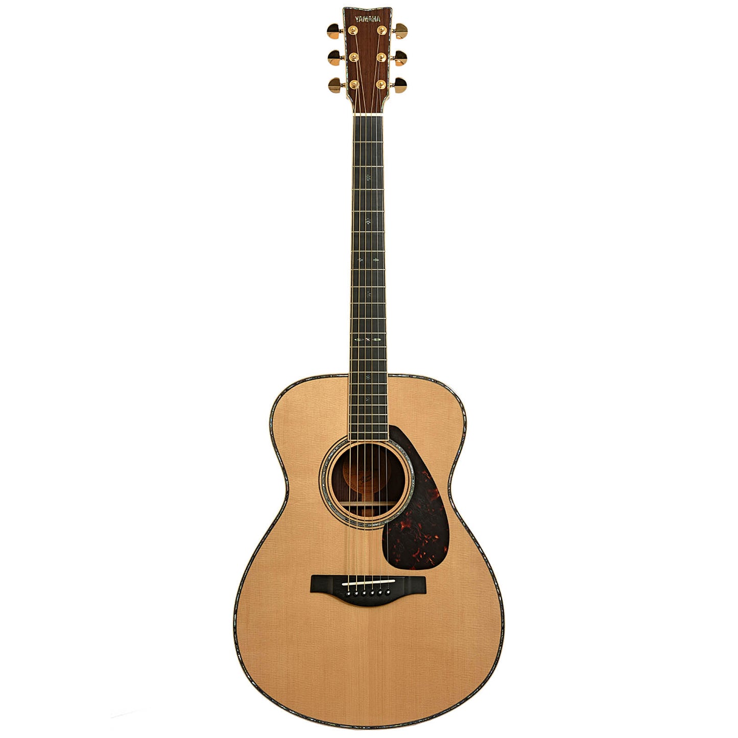 Full front of Yamaha LS56 Custom Acoustic Guitar