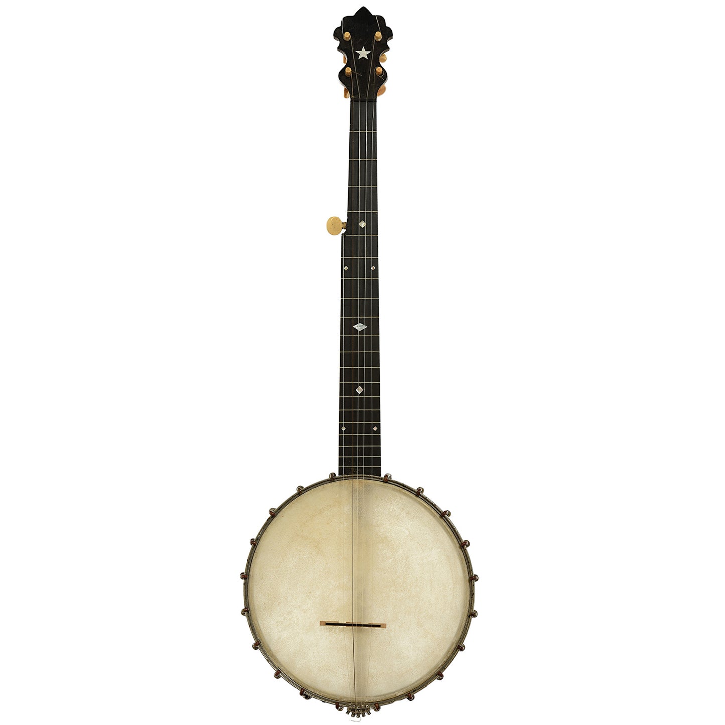 Full front of S.S. Stewart American Princess Openback Banjo