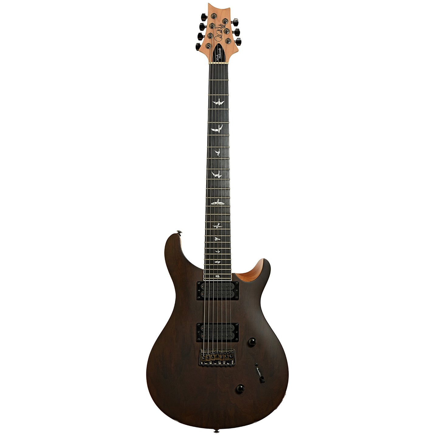 Full front of PRS SE Mark Holcomb SVN Seven String Electric Guitar