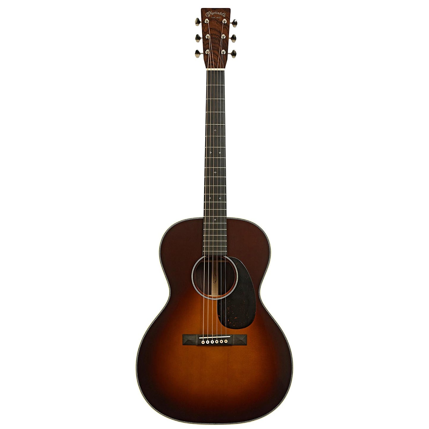 Full front of Martin Custom 00 Deep Body Burst Guitar
