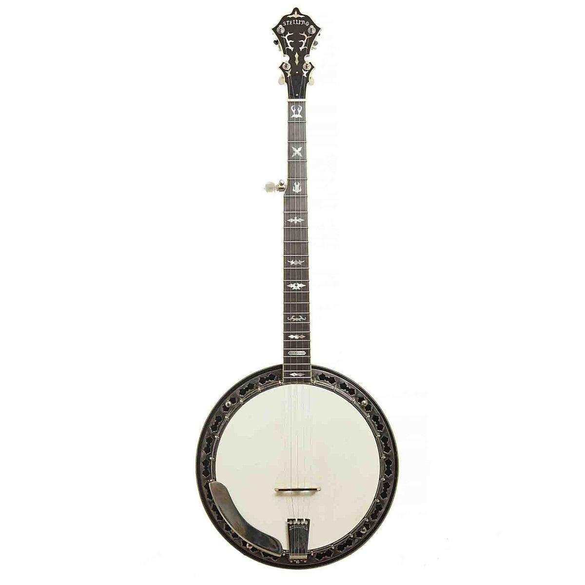 Full Front of Stelling Staghorn Resonator Banjo