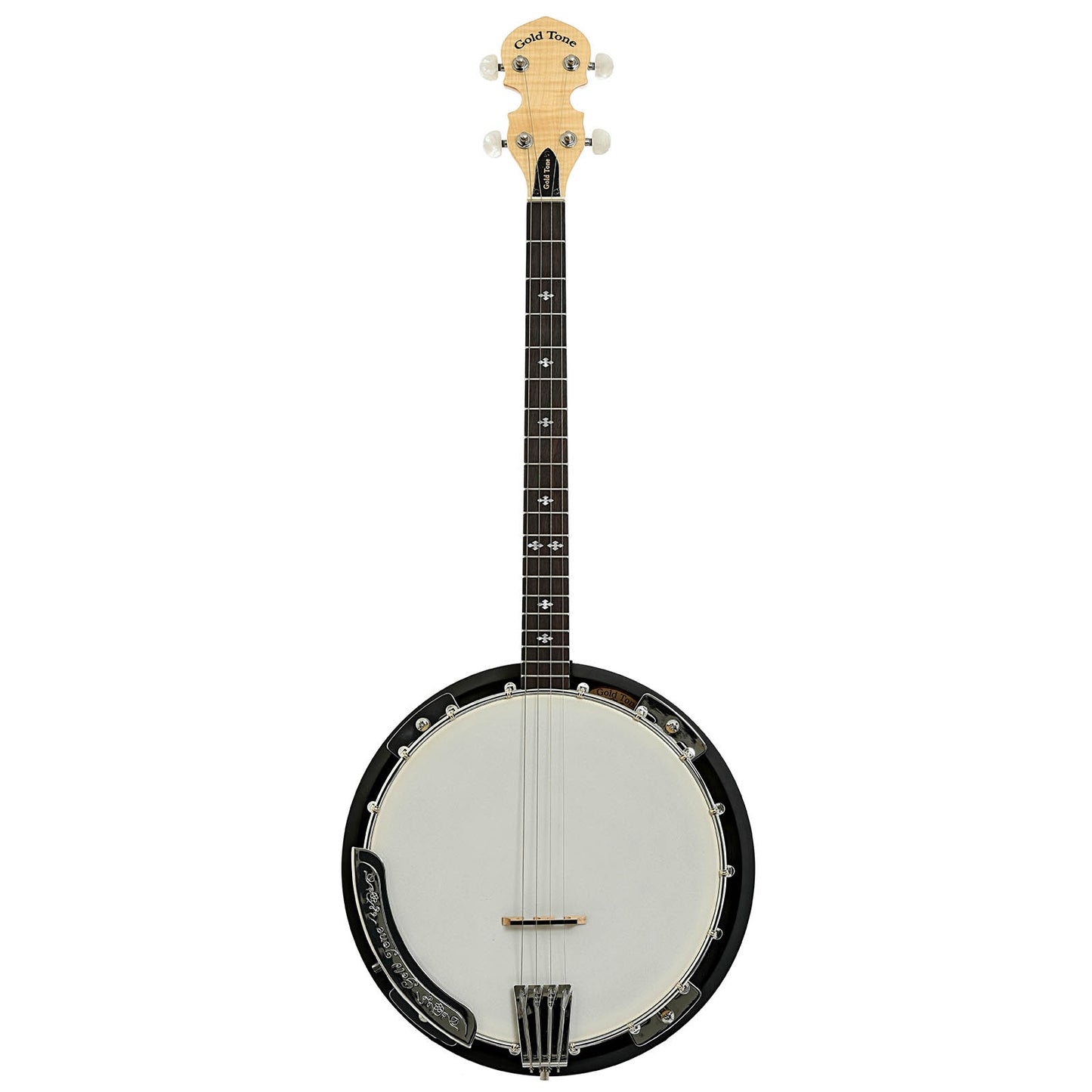 Full front of Gold Tone CC-Tenor 19-Fret Tenor Resonator Banjo