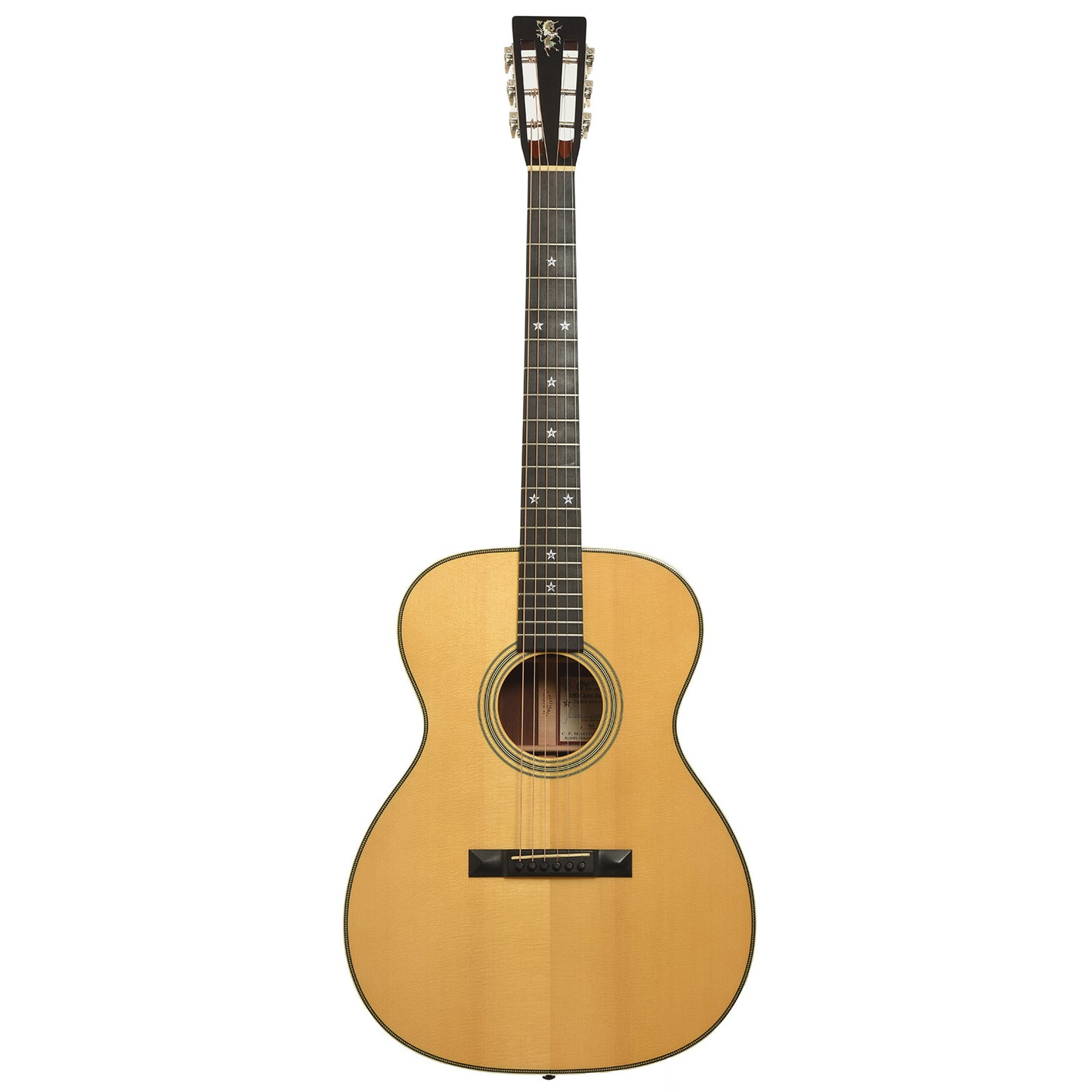 Full front of Martin OMM John Renbourn Model Acoustic Guitar