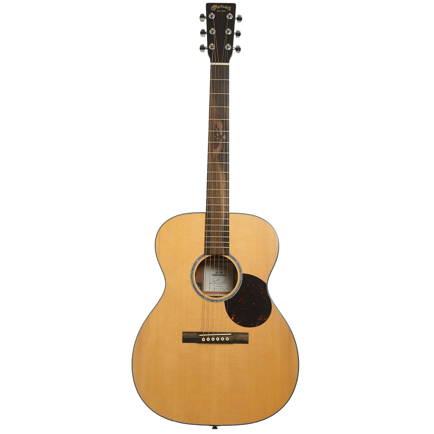 Full front of Martin 000-10E Shawn Mendes Guitar