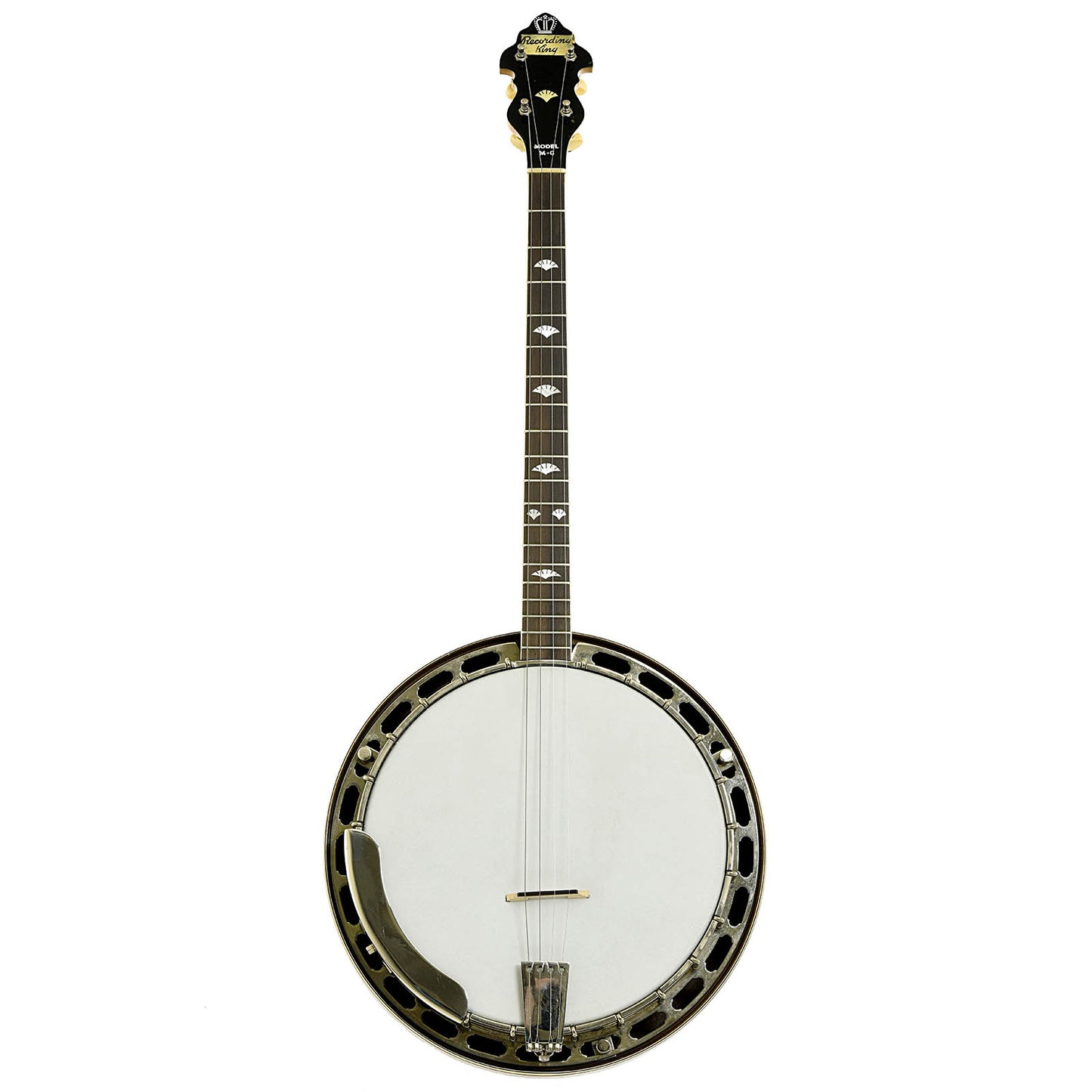 Full front of Recording King (by Gibson) M-6 Tenor Banjo