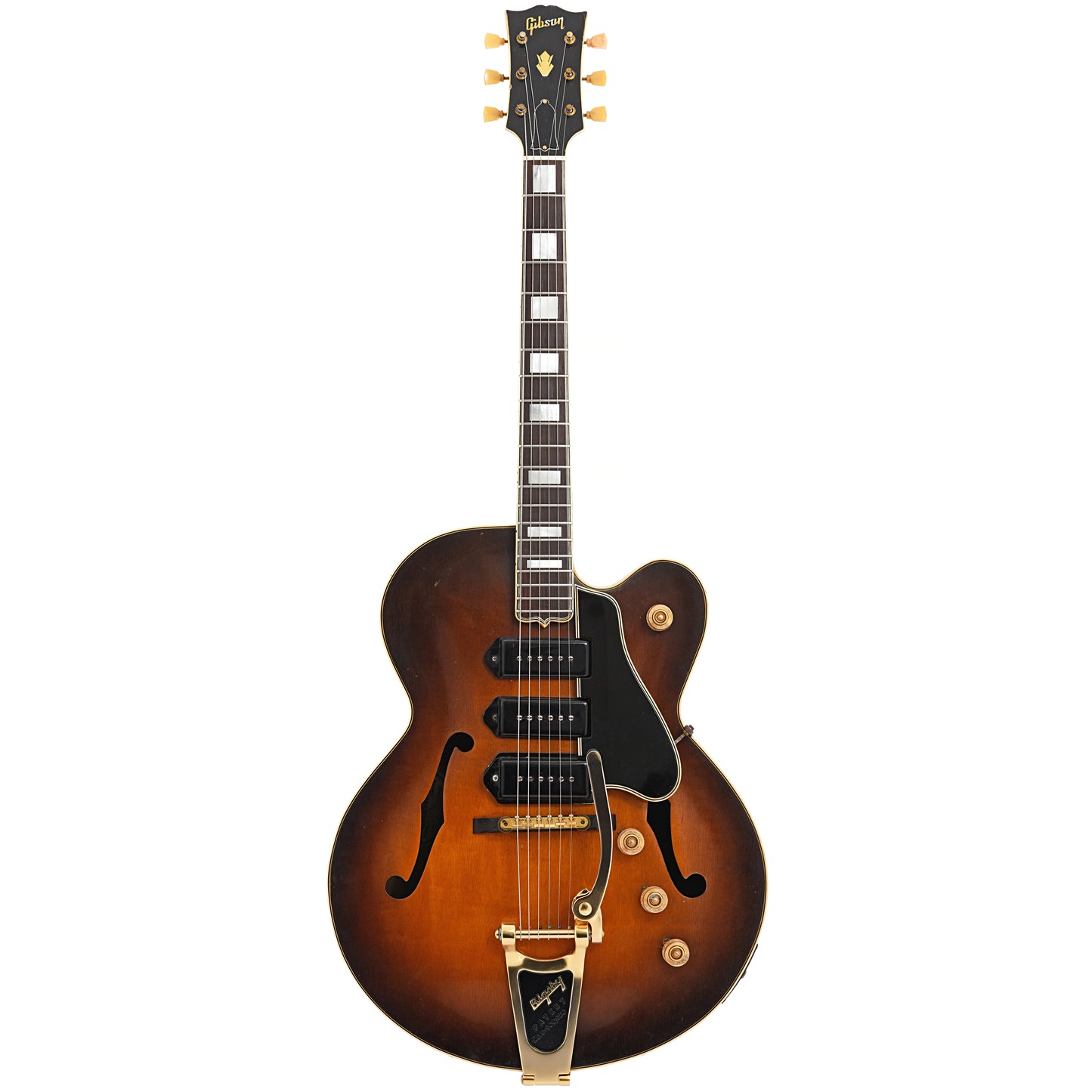 Full front of Gibson ES-5 Hollowbody Electric Guitar (1950)