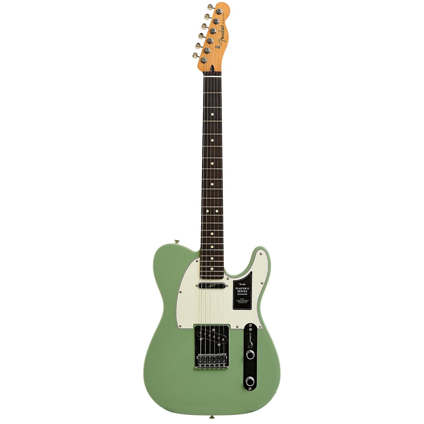 Full front of Fender Player II Telecaster Electric Guitar, Birch Green