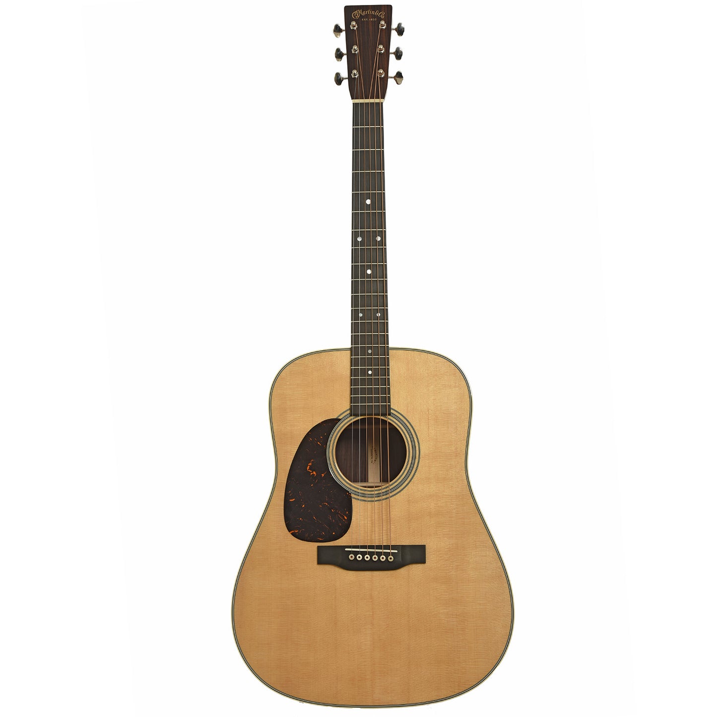 Full front of Martin D-28L Lefthanded Acoustic Guitar