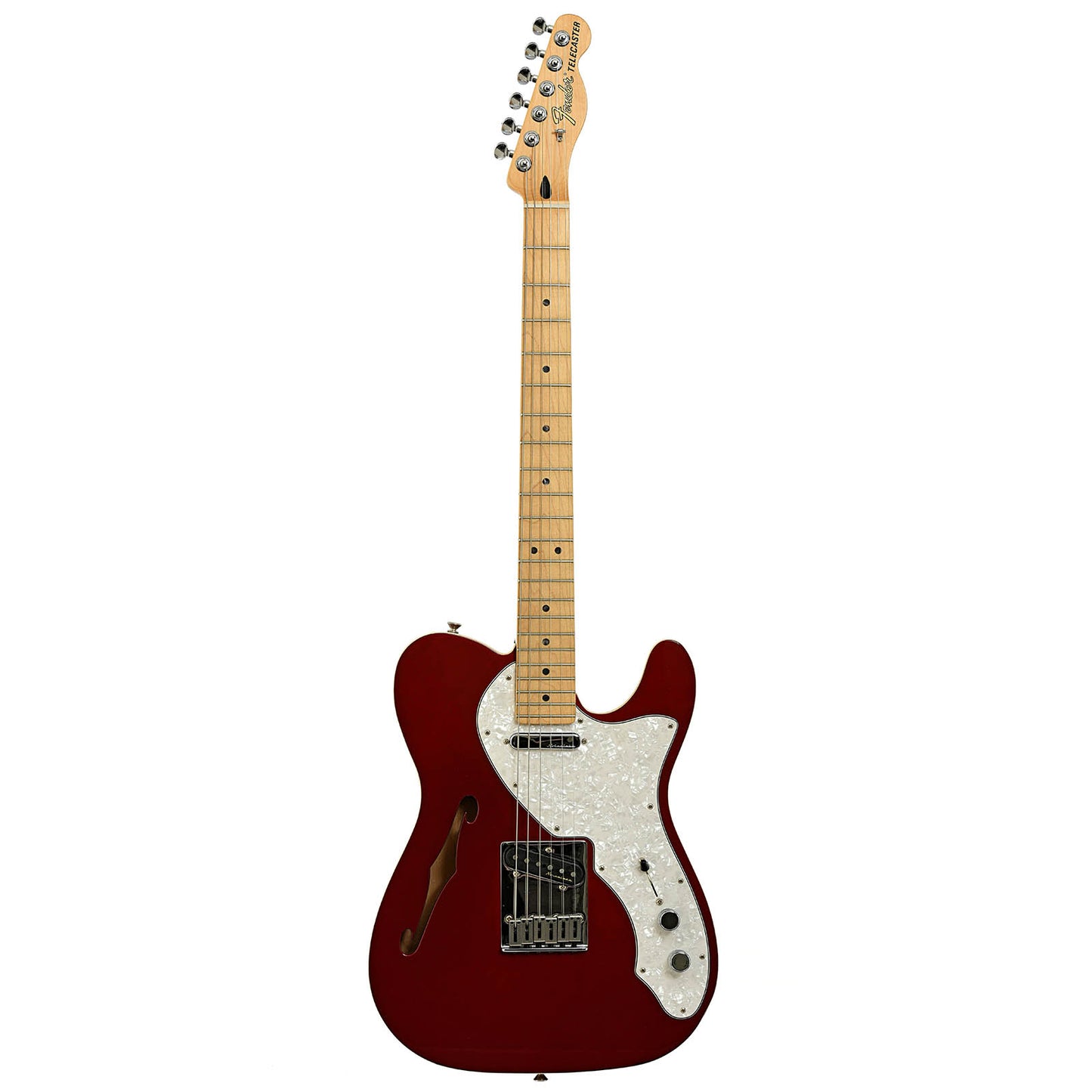 Full front of Fender Deluxe Telecaster Thinline Electric Guitar