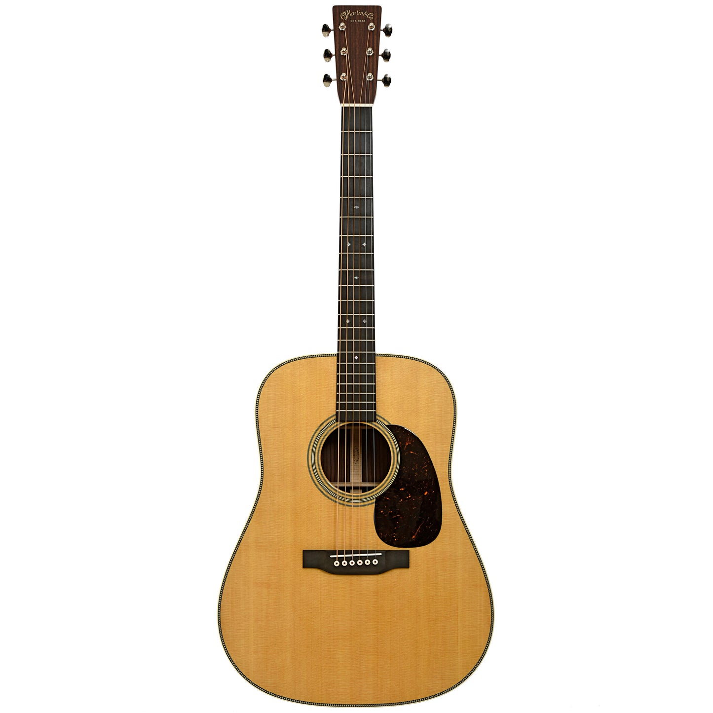 Full front of Martin HD-28 Guitar & Case