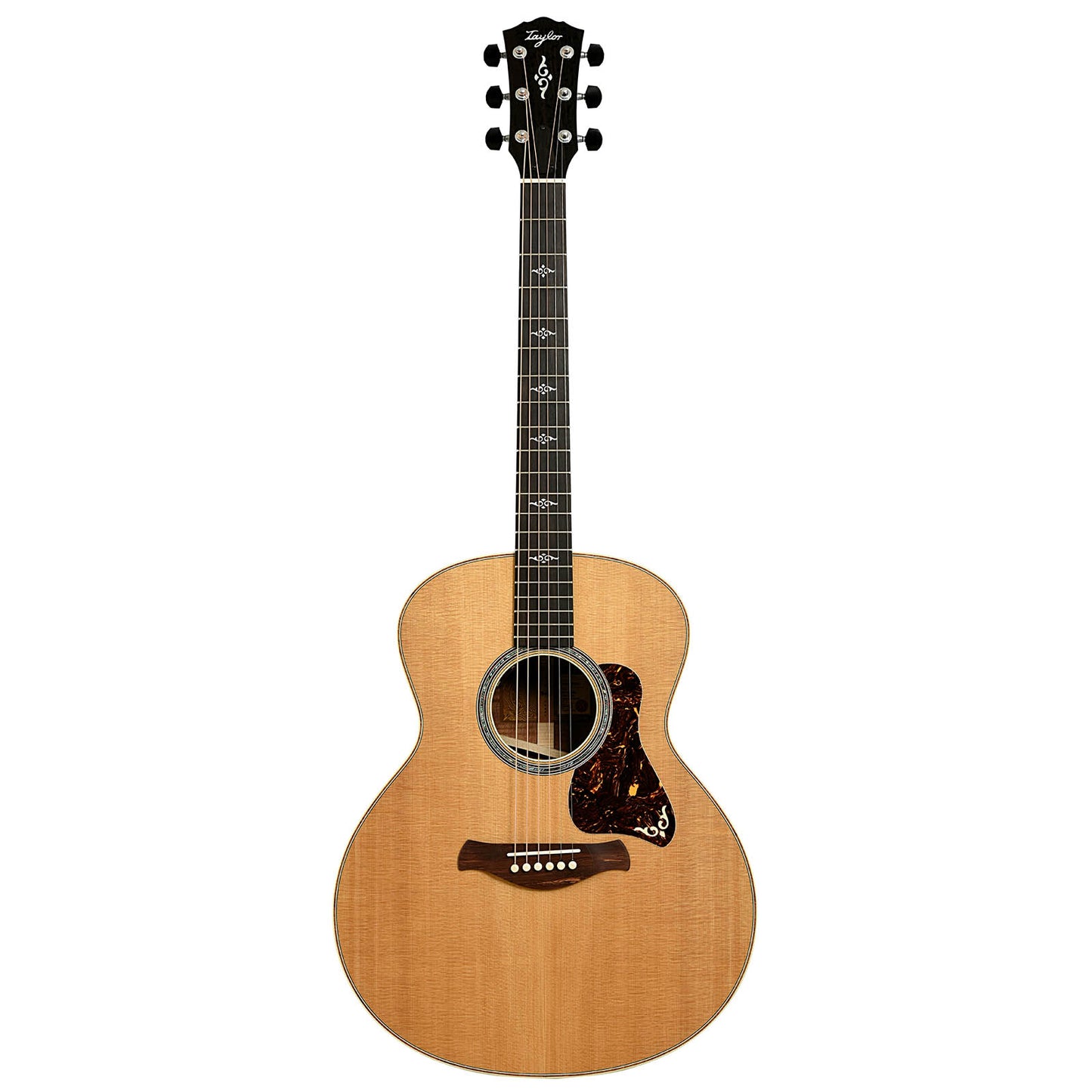 Full front of Taylor Gold Label 814e Koa Acoustic Guitar