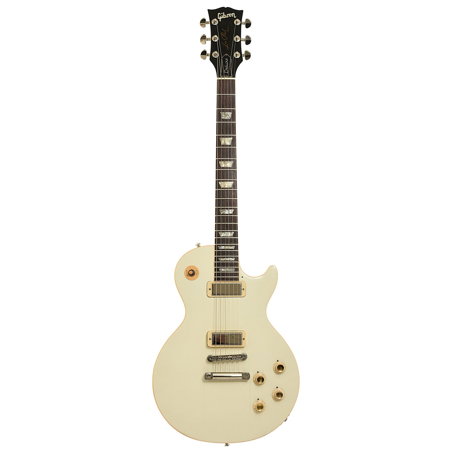 Full front of Gibson Les Paul Deluxe Electric Guitar