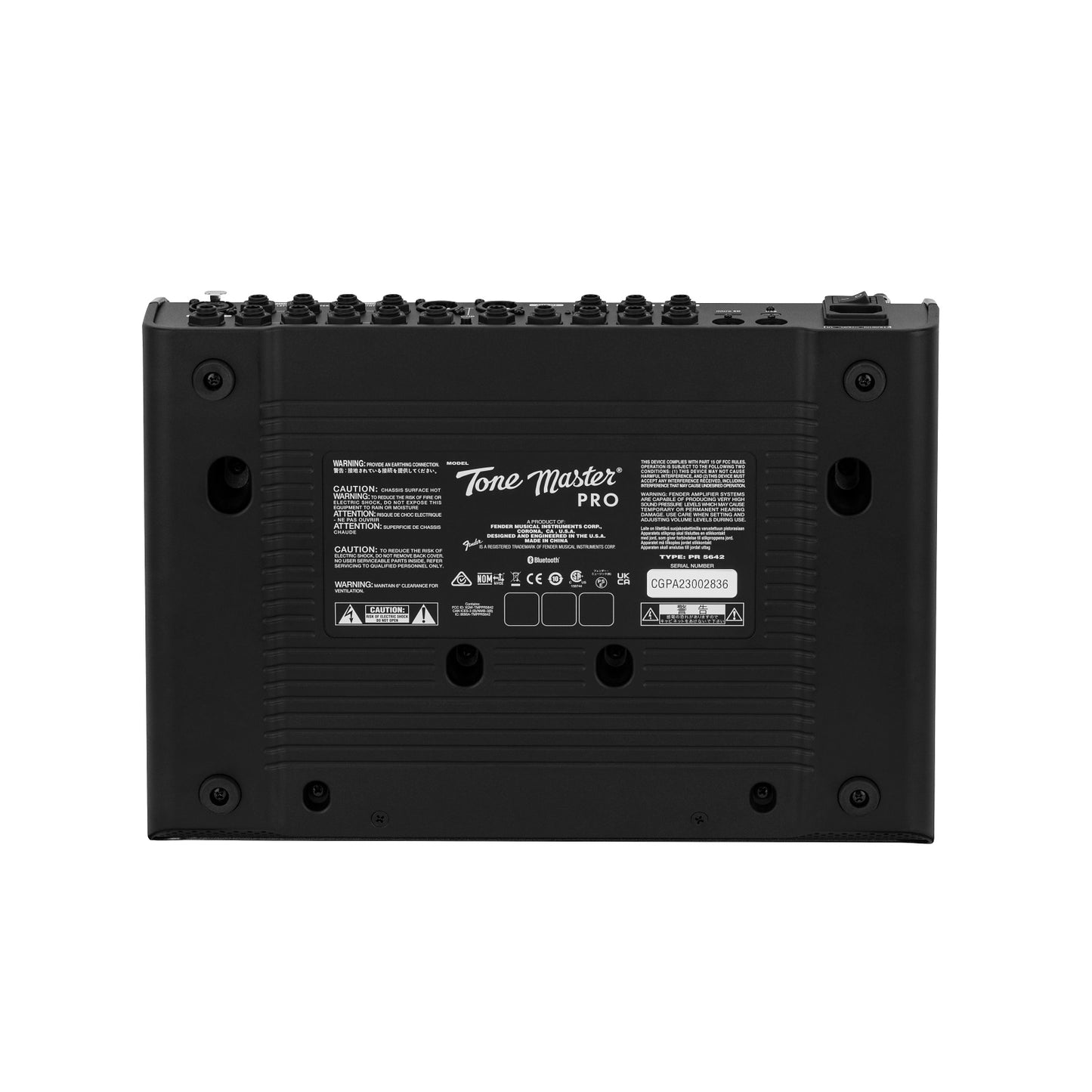 Fender Tone Master Pro Multi-Effects Guitar Workstation, Bottom