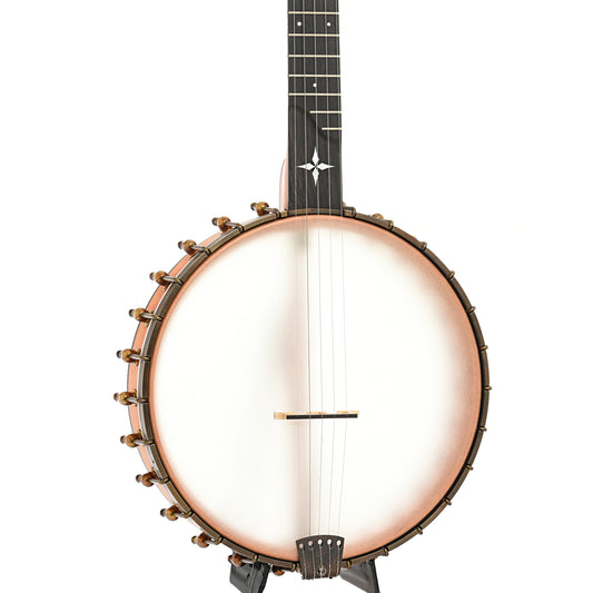 Front and side of Ome Wizard 12" Open Back Banjo