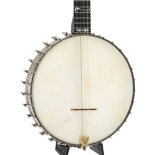 front and side of A.C. Fairbanks Electric #3 Openback Banjo (c.1892-93)