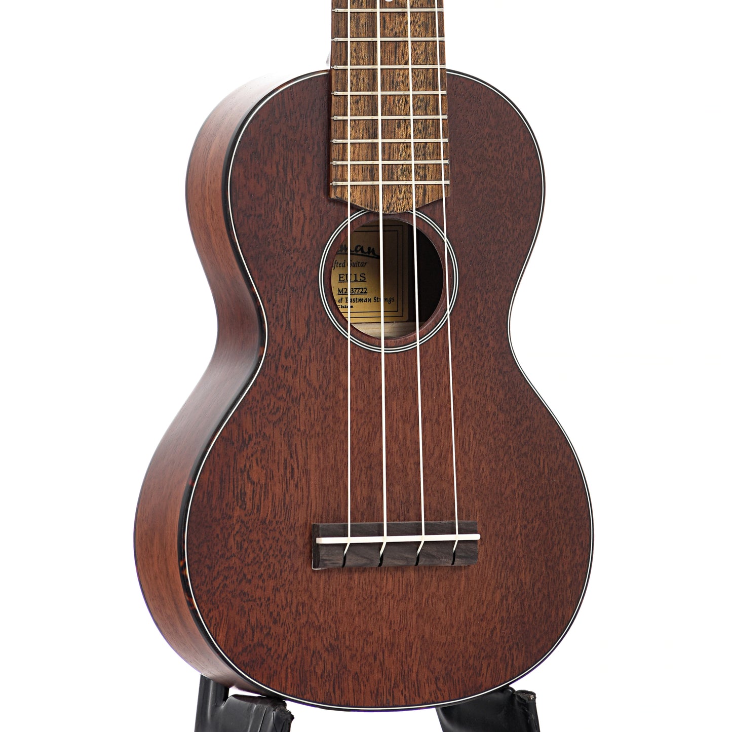 Front and side of Eastman EU1-S Soprano Ukulele