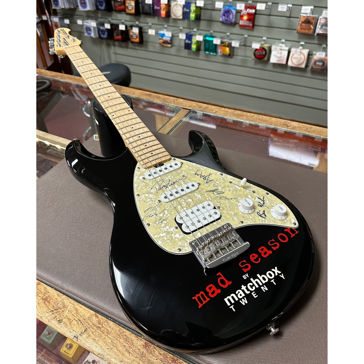 Showroom photo of Ernie Ball Music Man Silhouette Special HSS Hardtail Electric Guitar (2000)