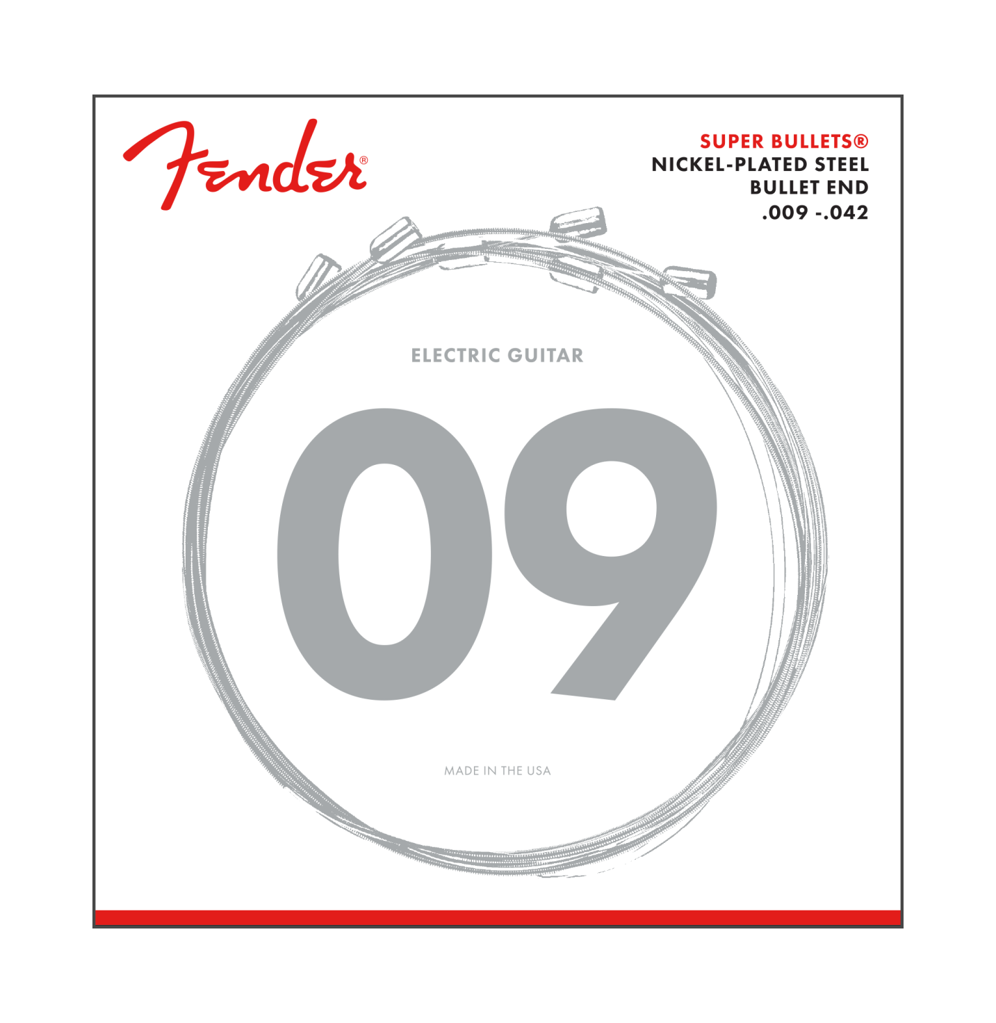 Fender 3250L Super Bullets Nickel Plated Light Electric Guitar Strings - SKU# 3250L : Product Type Strings : Elderly Instruments