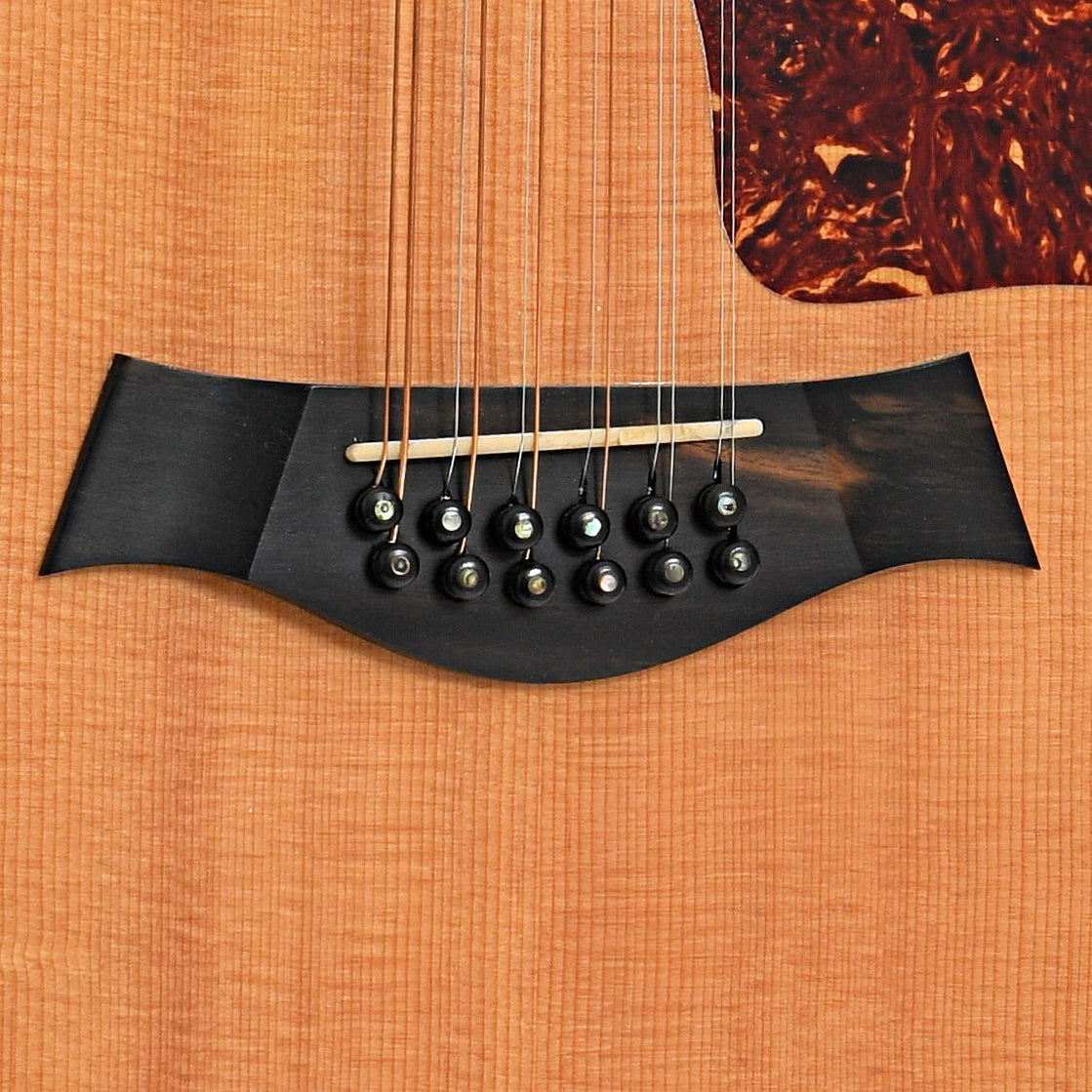 Bridge of Taylor 555 12-String Acoustic Guitar (1993)